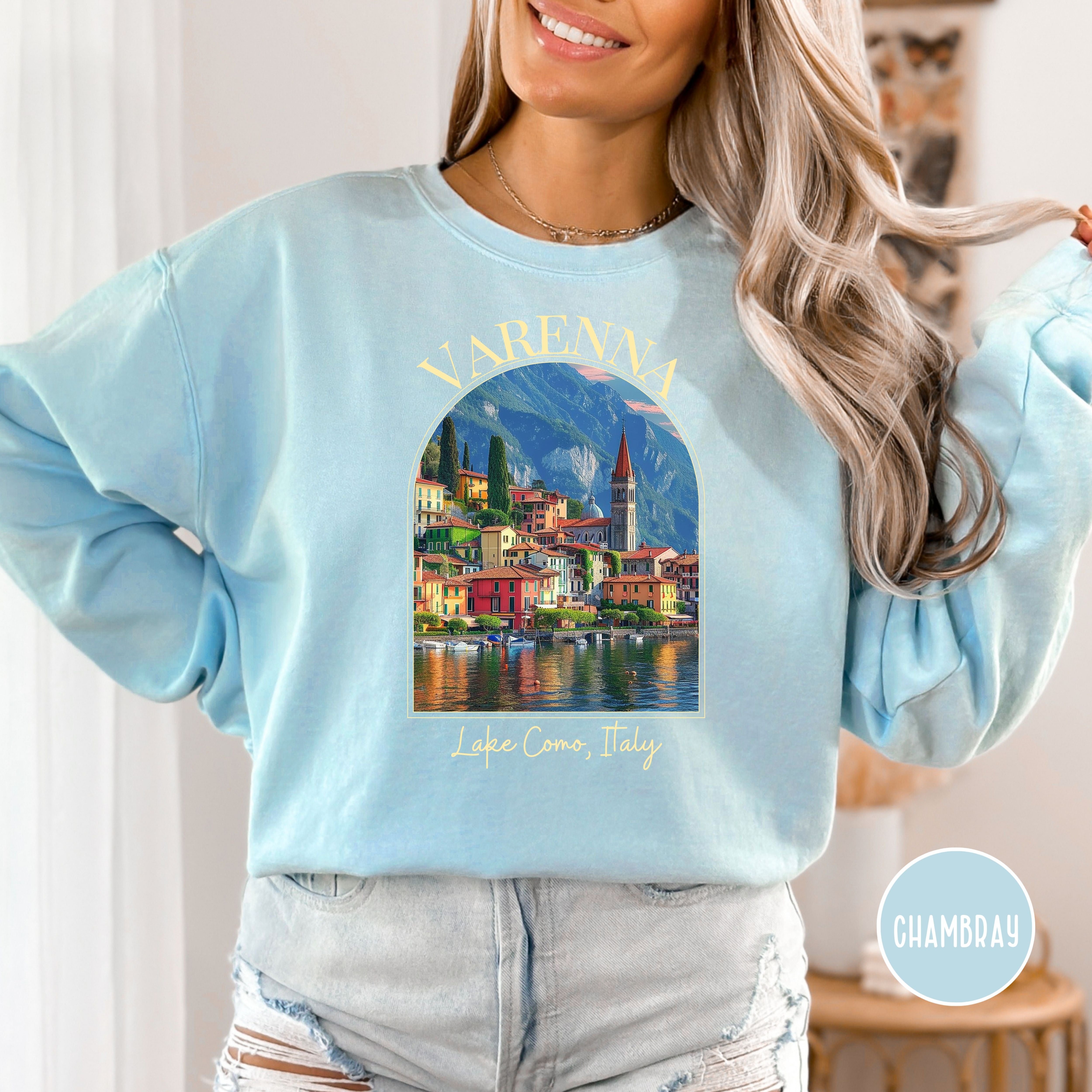 Varenna Lake Como Italy Comfort Colors® Sweatshirt