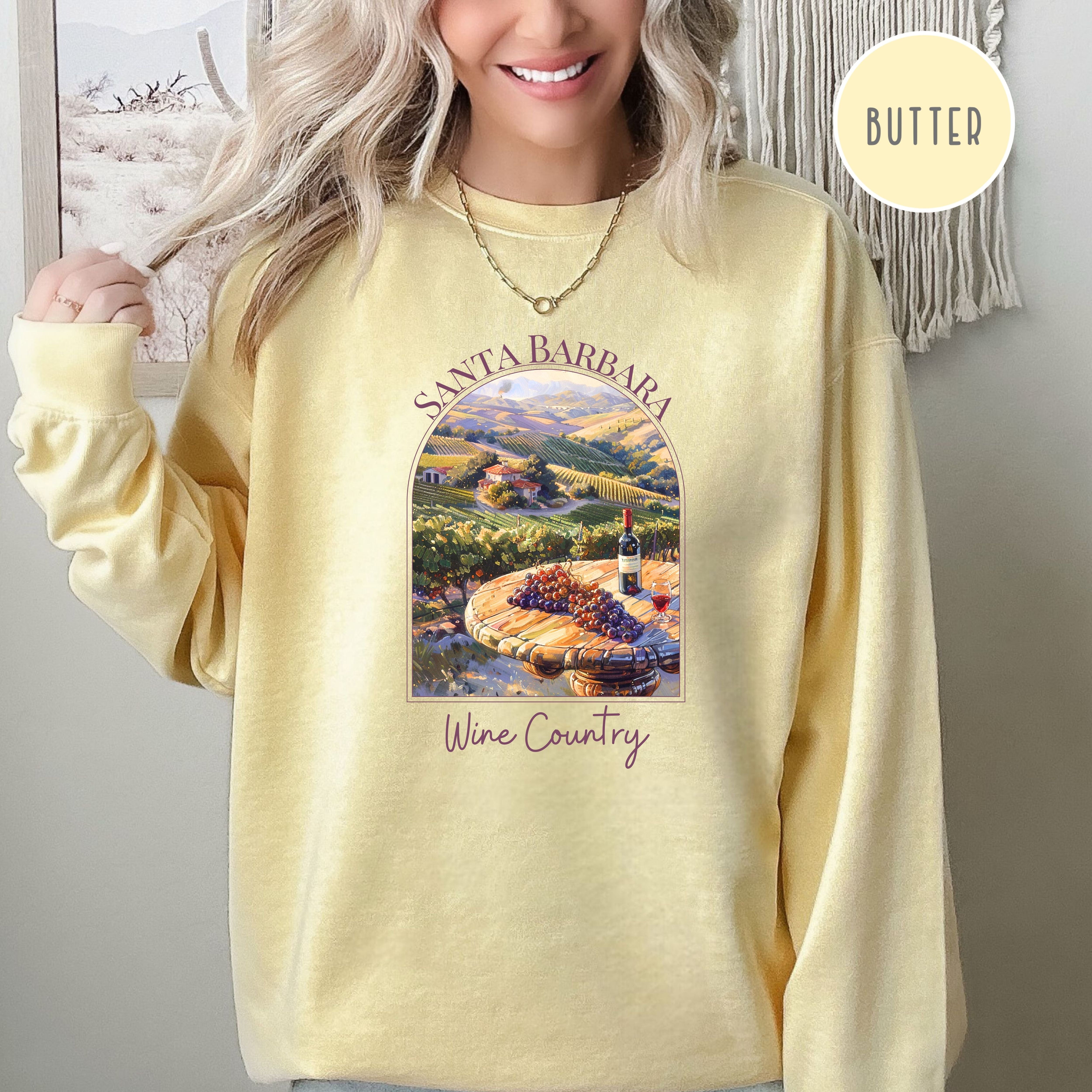 Santa Barbara Wine Country Comfort Colors® Sweatshirt