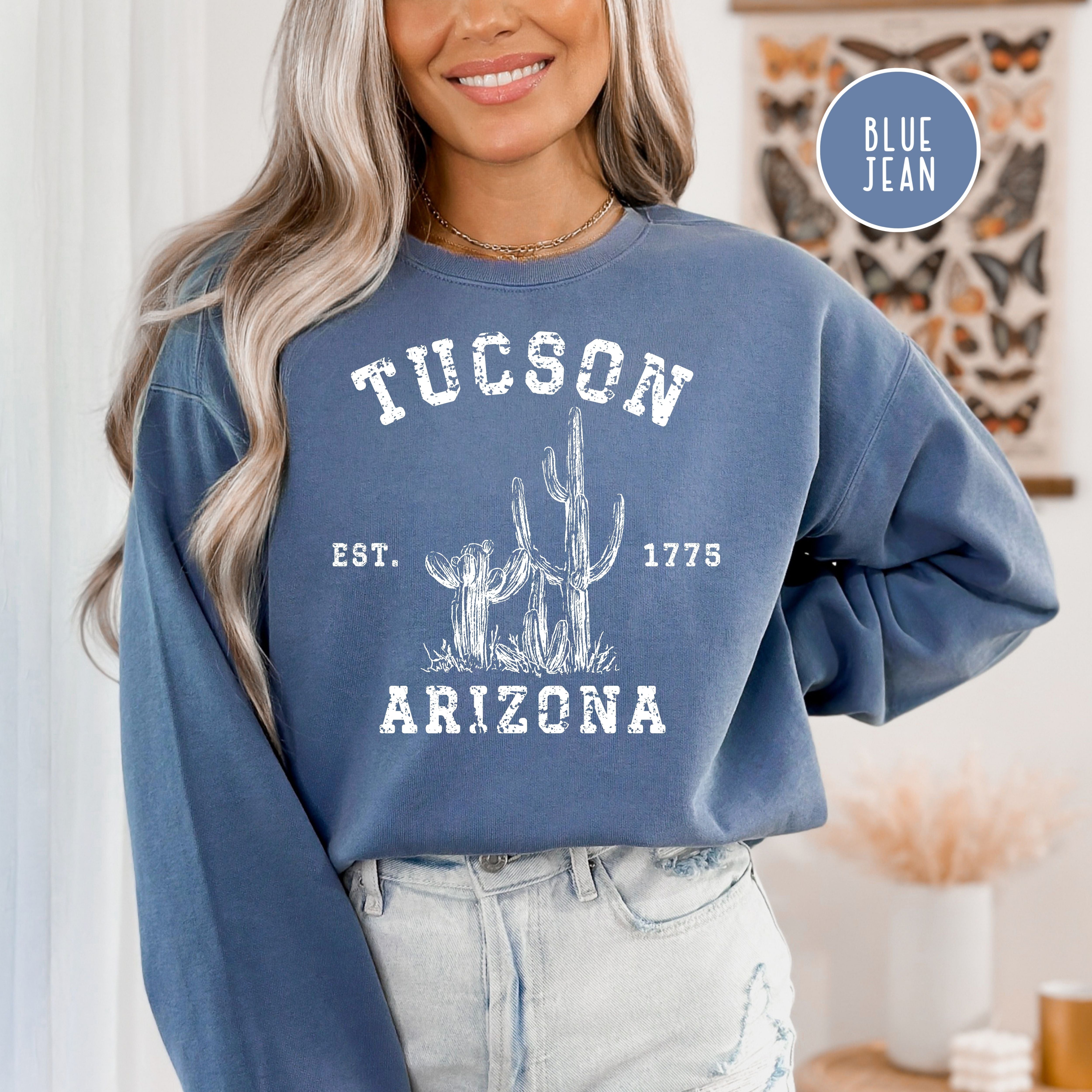 Tucson Arizona Grunge Style Comfort Colors® Sweatshirt