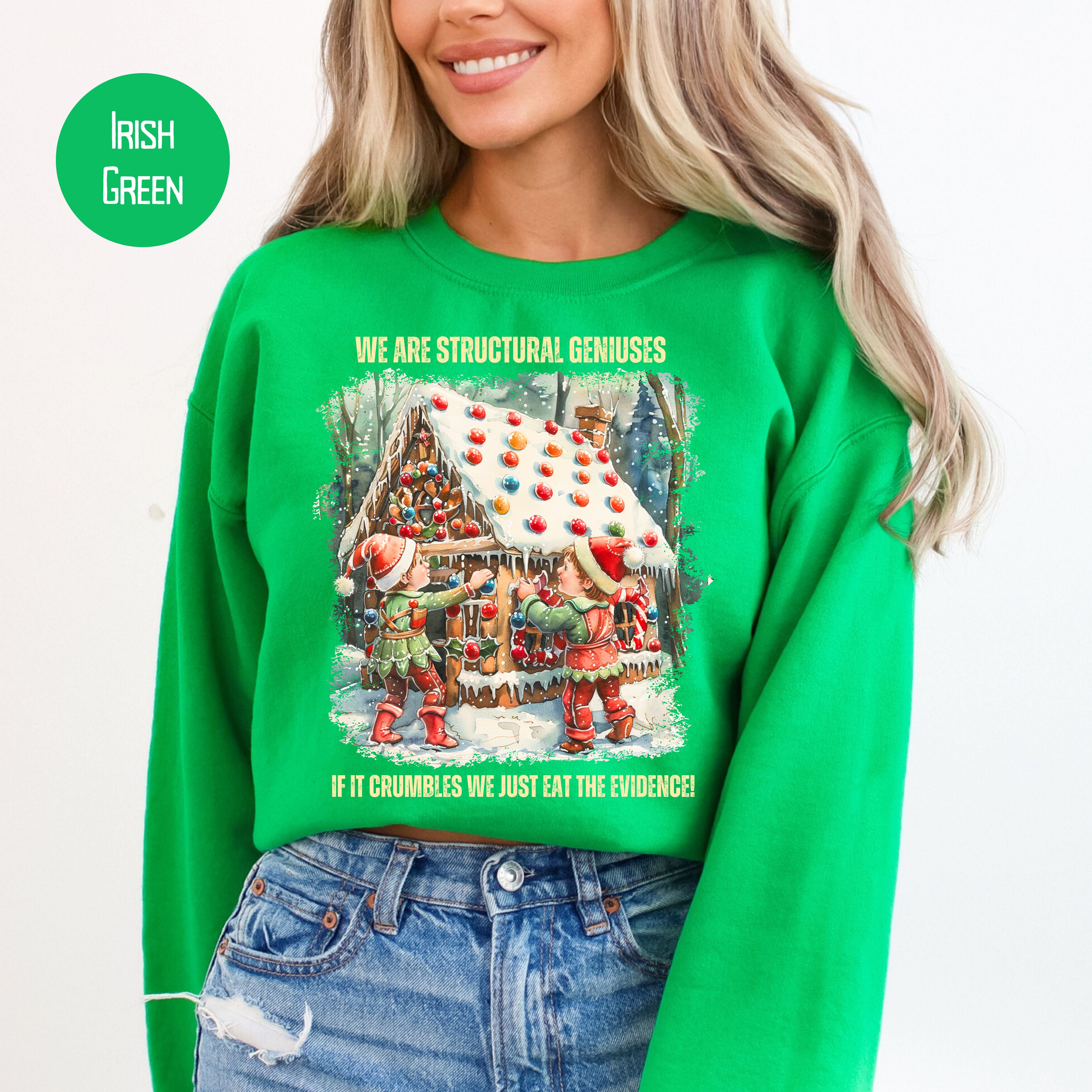 Funny Gingerbread House Baking Contest Unisex Sweatshirt