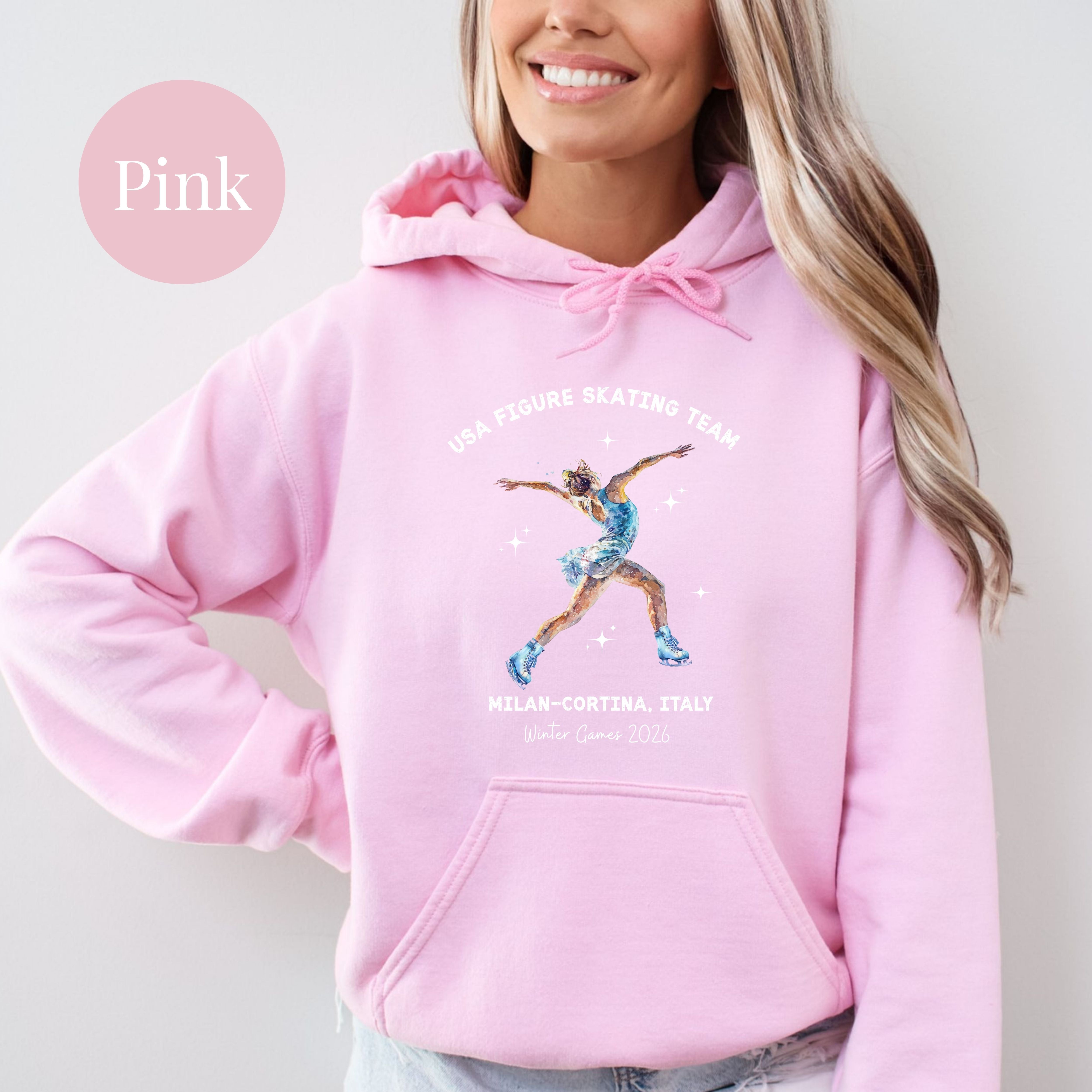 Milano Cortina 2026 USA Figure Skating Team Pullover Hoodie