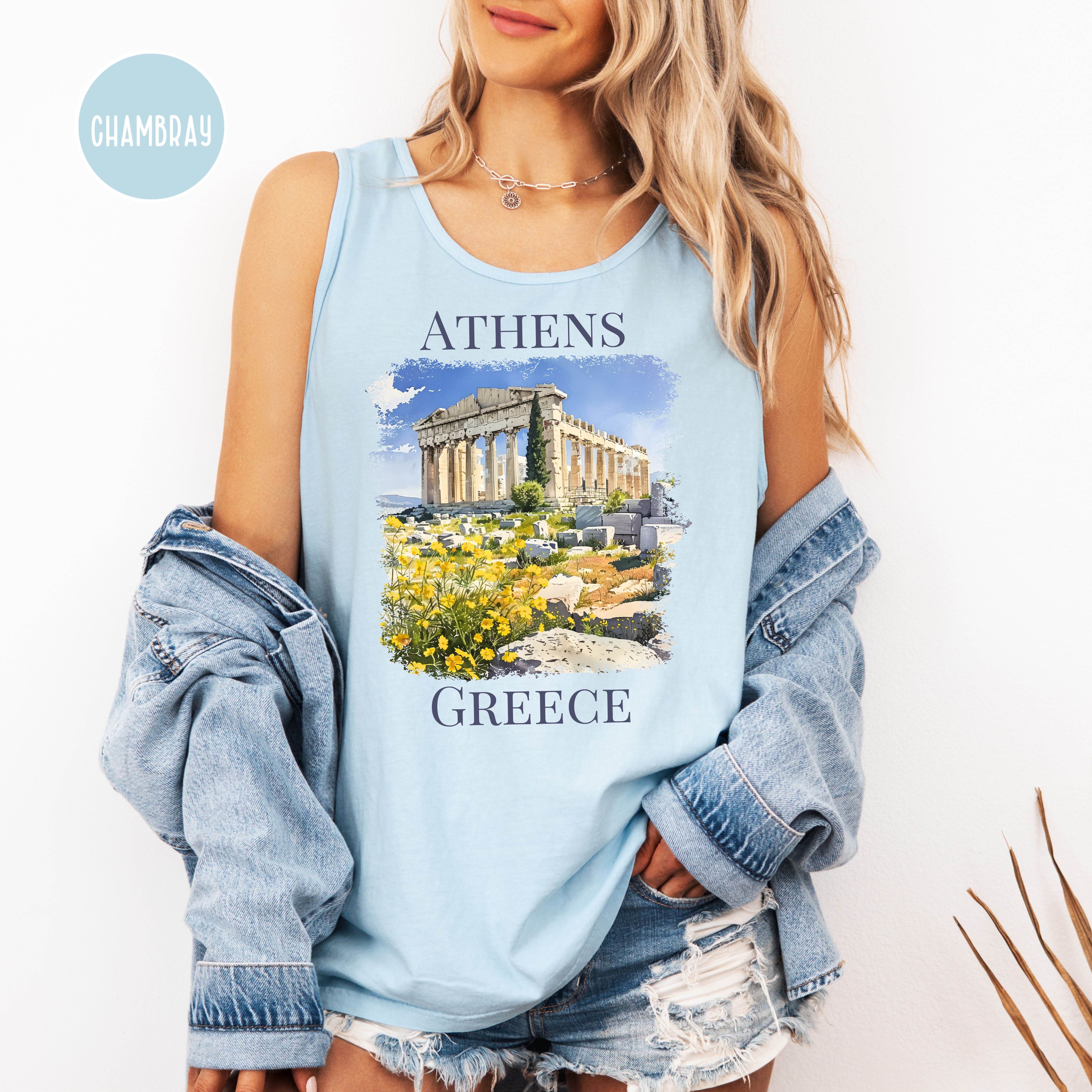 Athens Greece Comfort Colors Adult Unisex Tank Top
