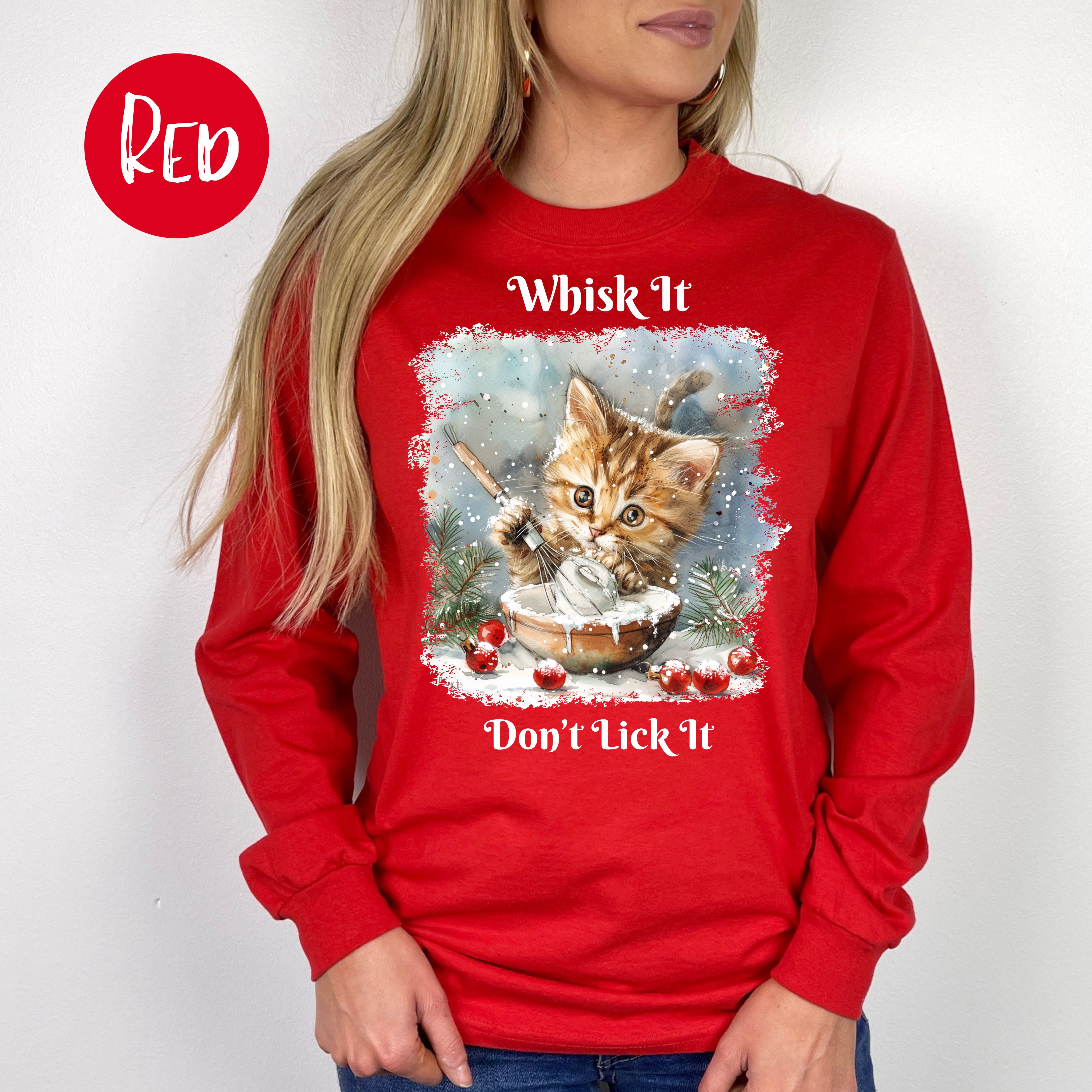 Christmas Season Funny Cat Lover Long Sleeve Tee