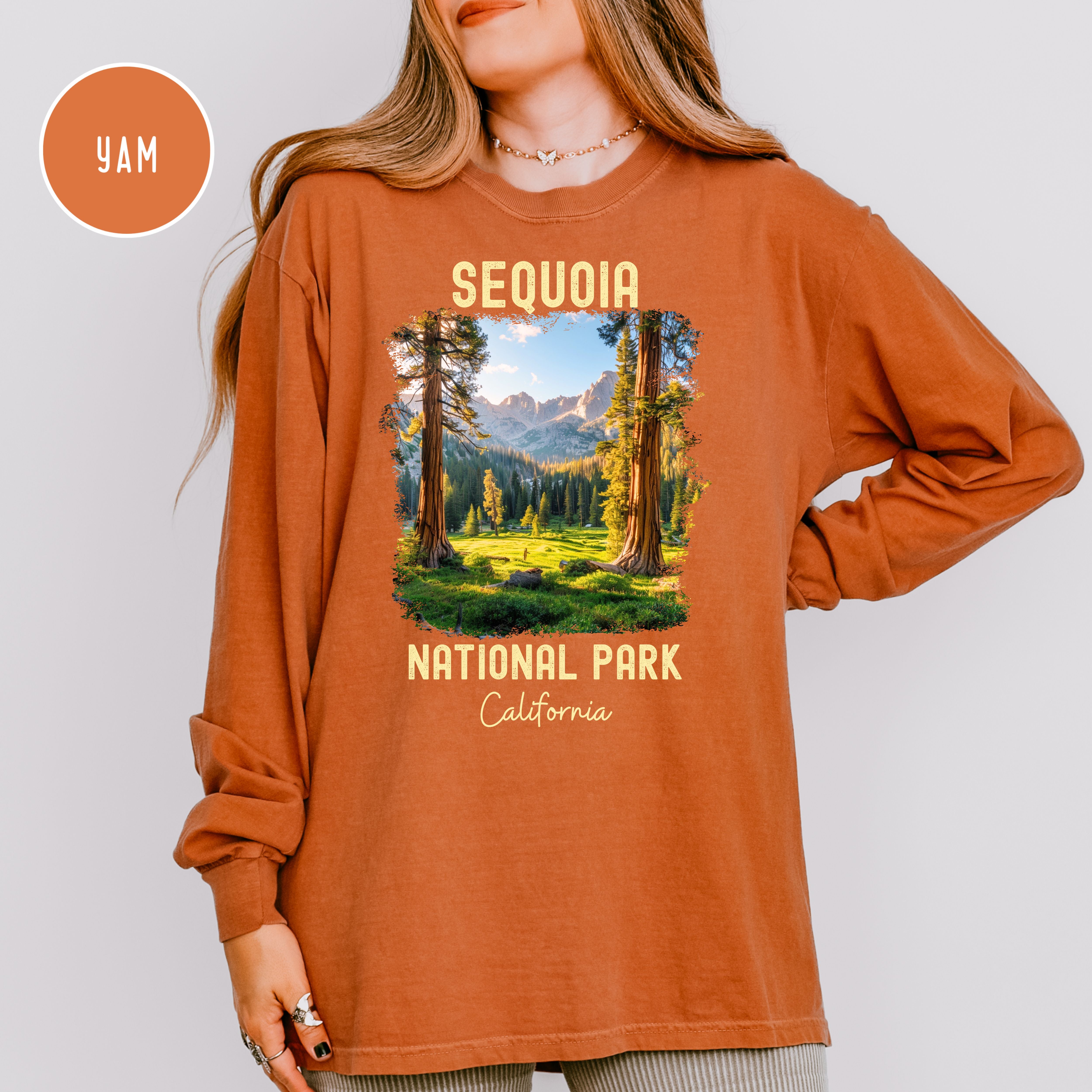 Sequoia National Park California Unisex Long Sleeve Comfort Colors T-Shirt