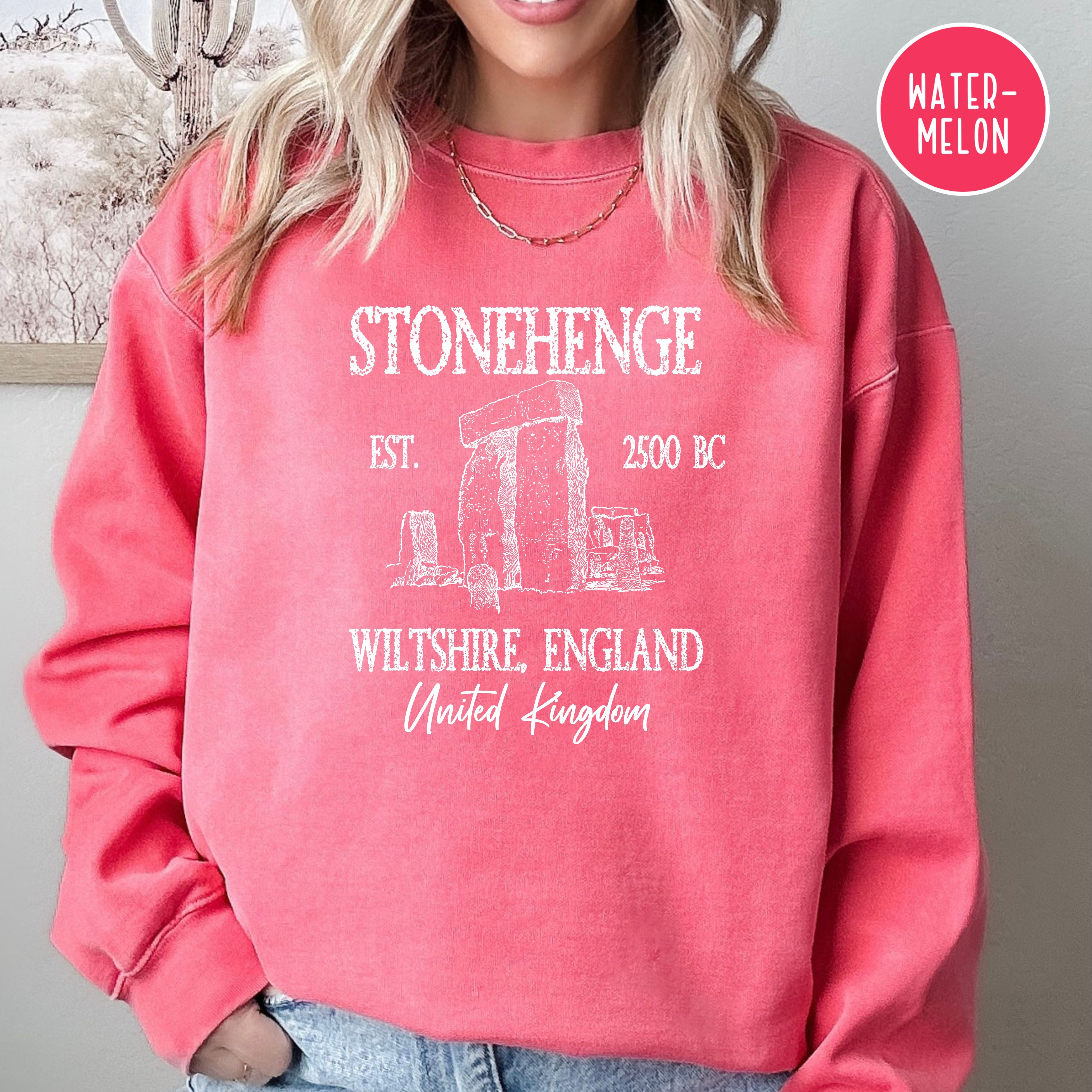 Stonehenge England Grunge Comfort Colors® Sweatshirt