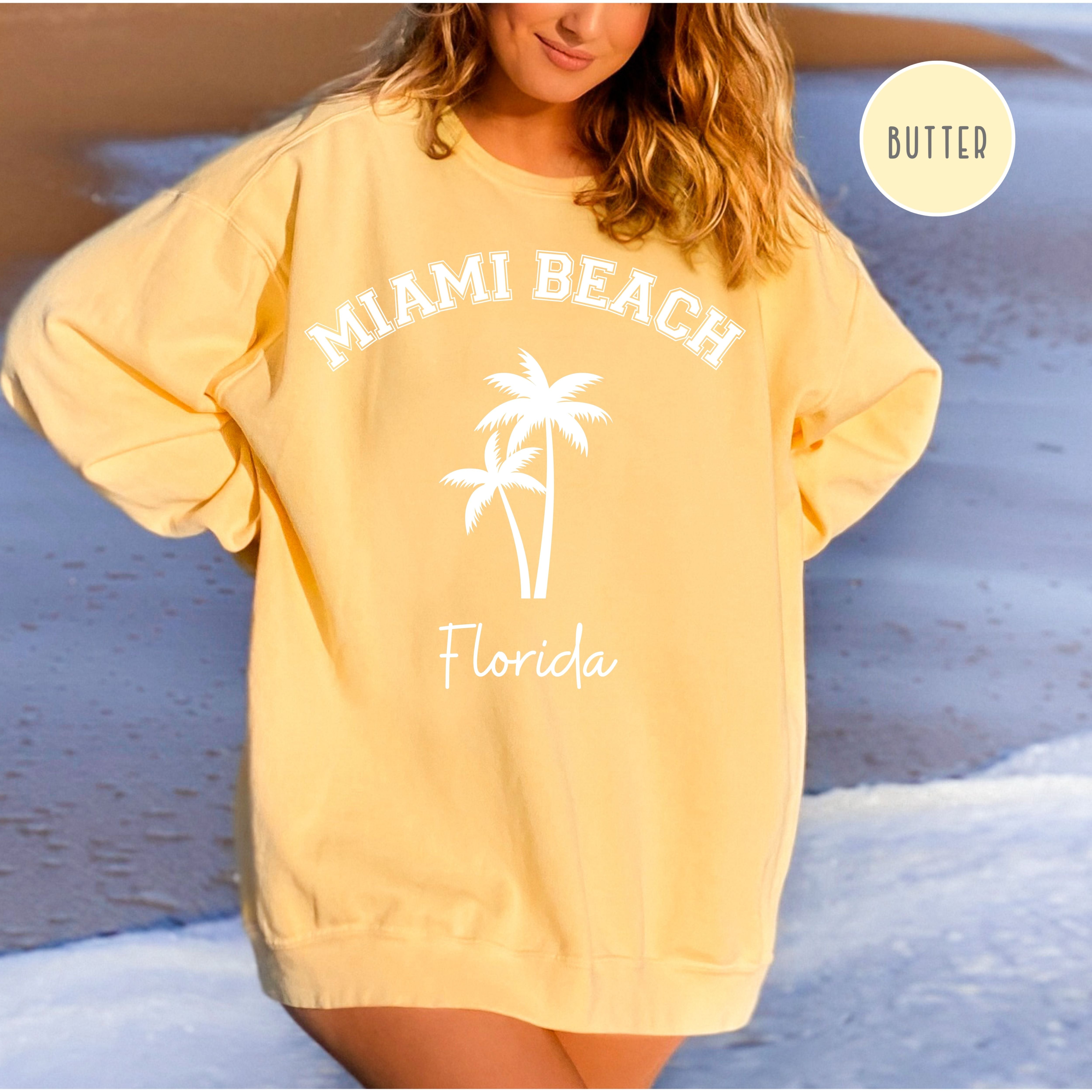 Miami Beach Florida Comfort Colors Sweatshirt