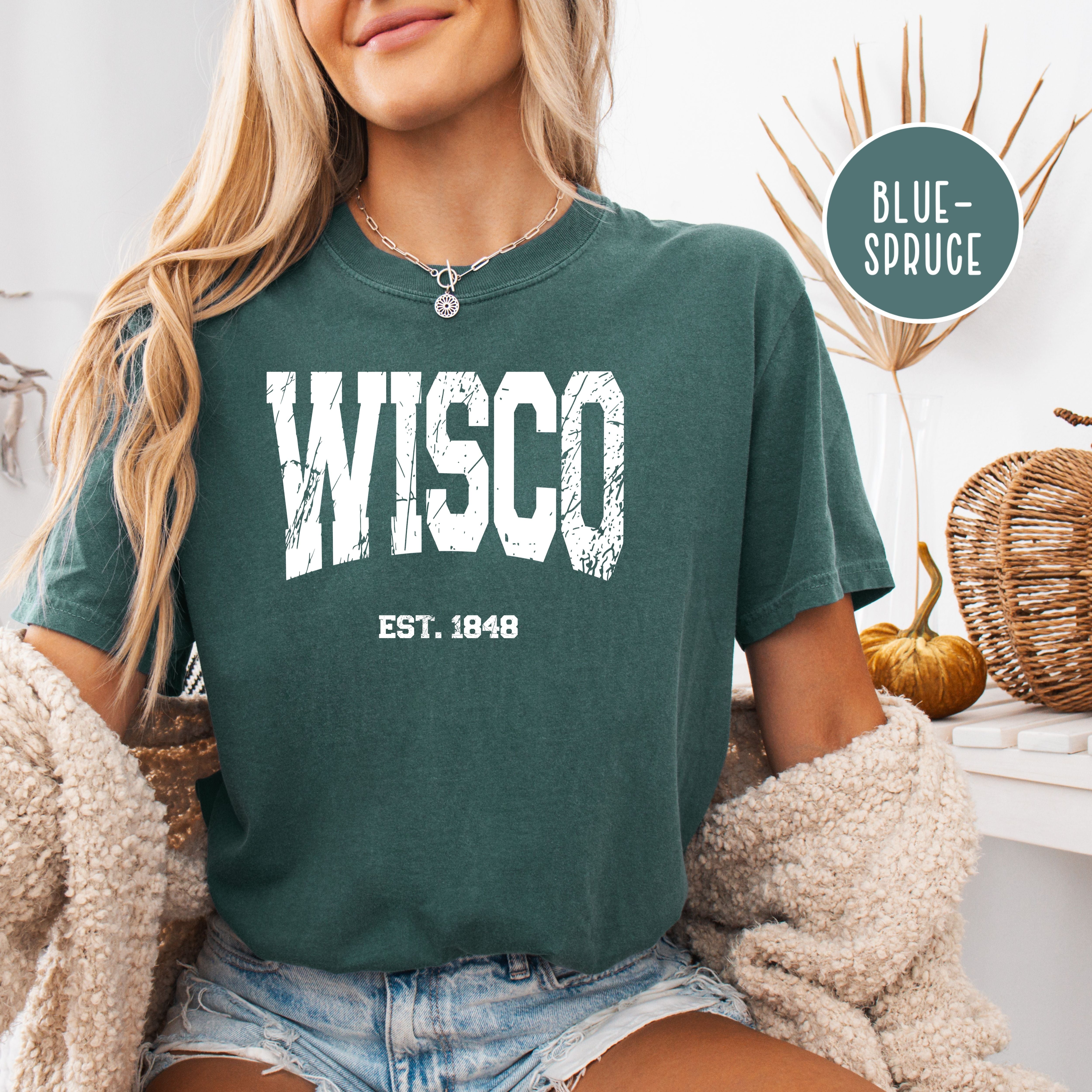 WISCO (Wisconsin) Grunge Comfort Colors® Tee