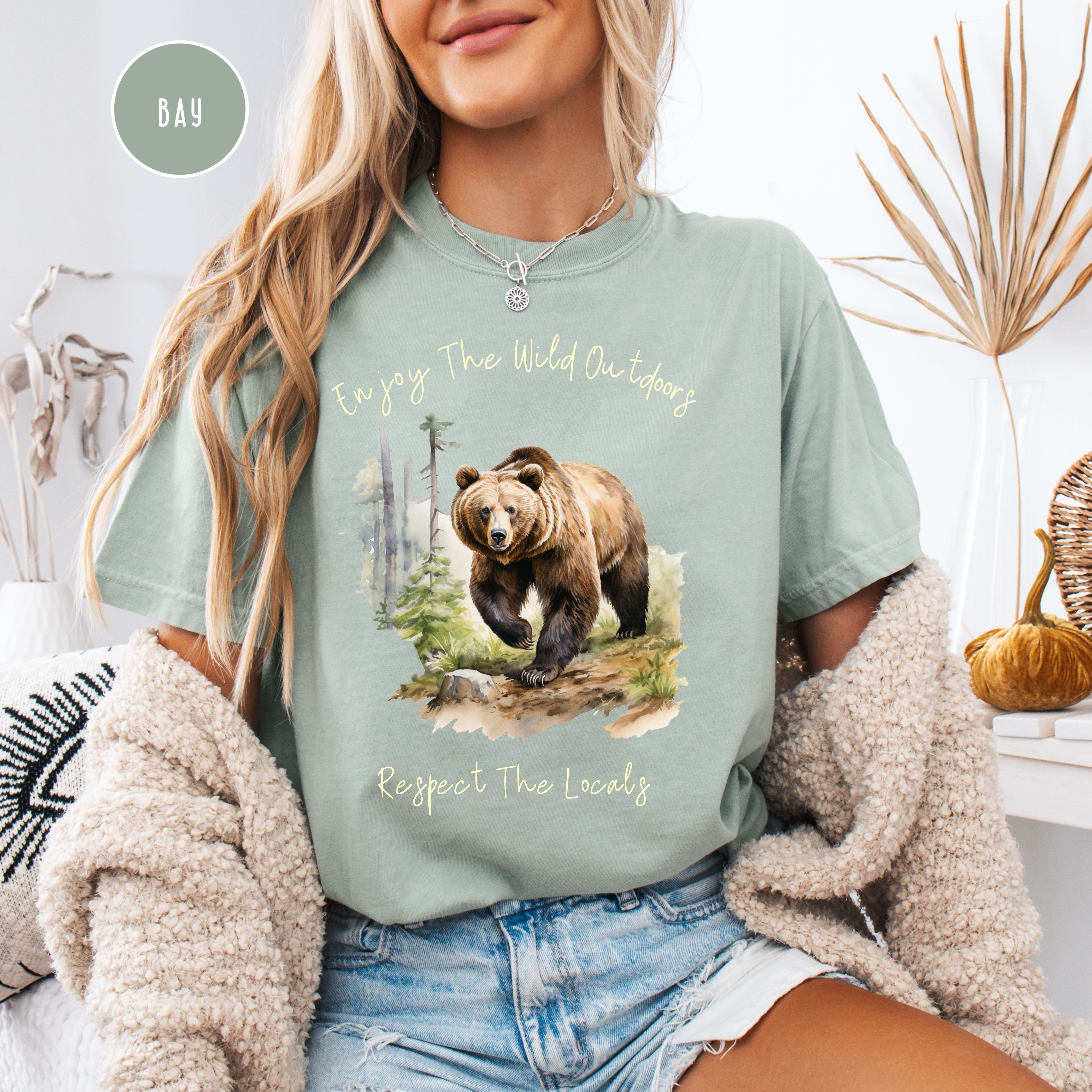 Nature Lover Respect the Locals Wild Outdoors Comfort Colors® Tee