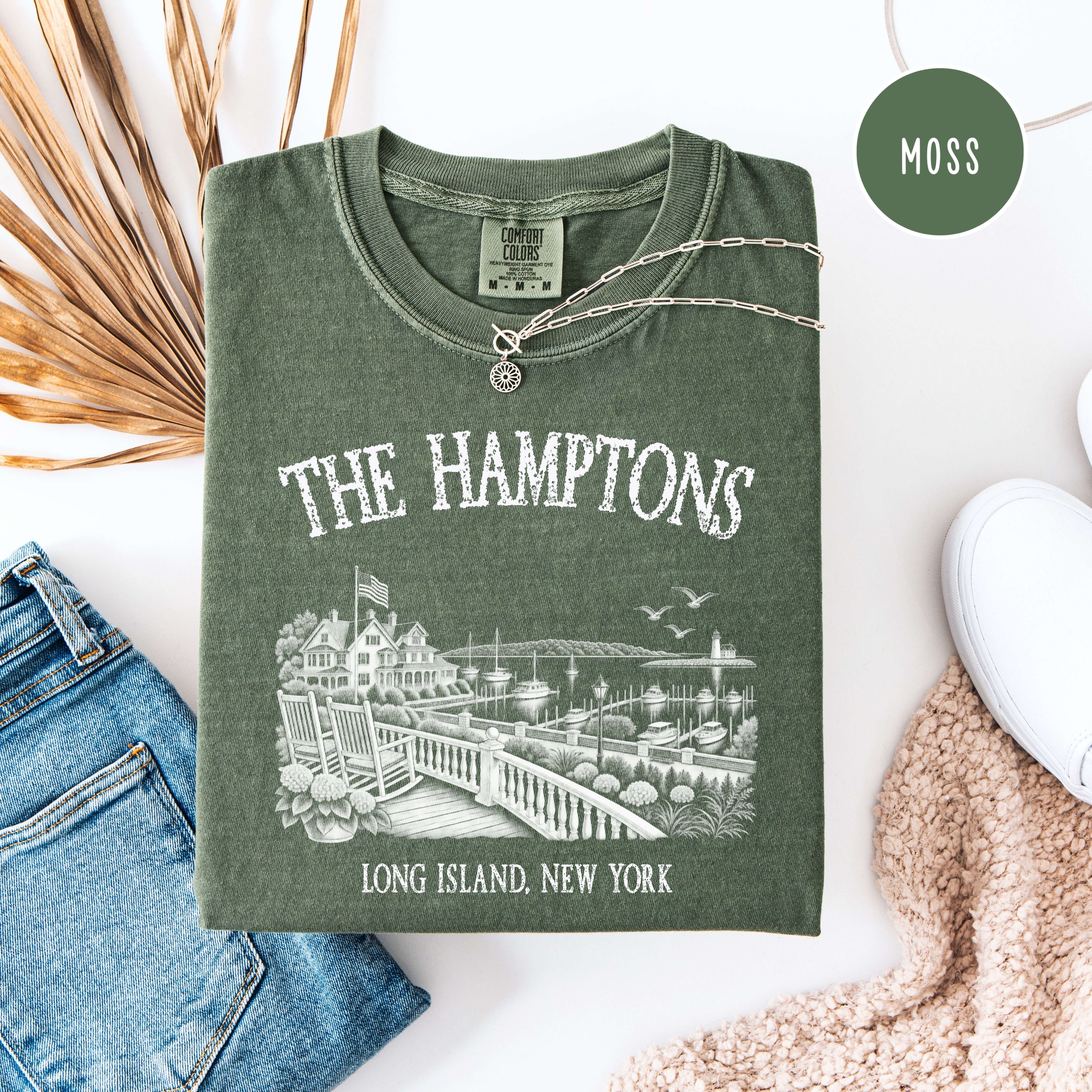 The Hamptons New York Comfort Colors T-Shirt, Hamptons Vacation Gift, Hamptons Gift Shirt, Hamptons Summer, New York Gift, Hamptons Shirt