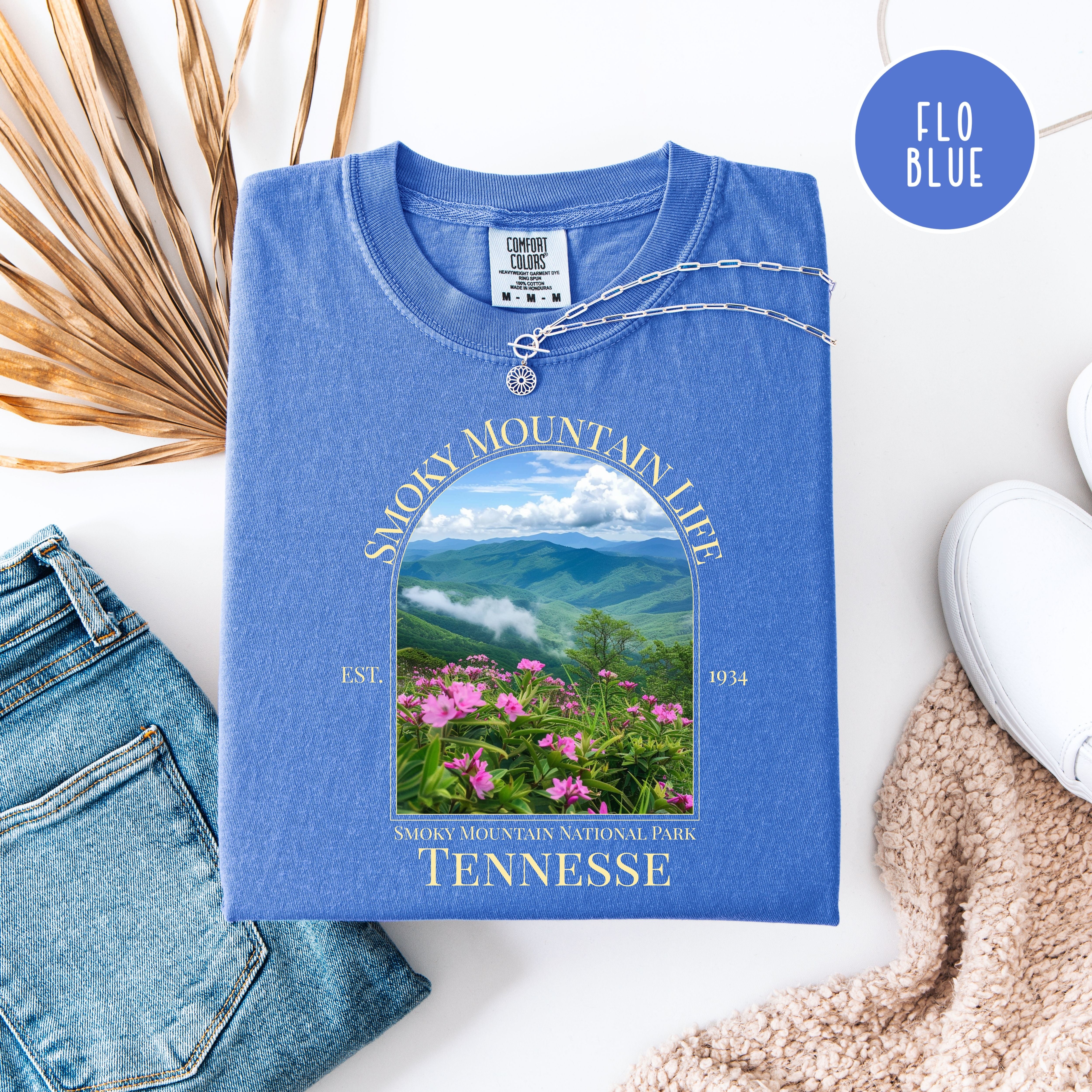 Smoky Mountain Life Comfort Colors T-Shirt, Smoky Mountain National Park Summer Vacation Shirt, Tennessee Gift Shirt