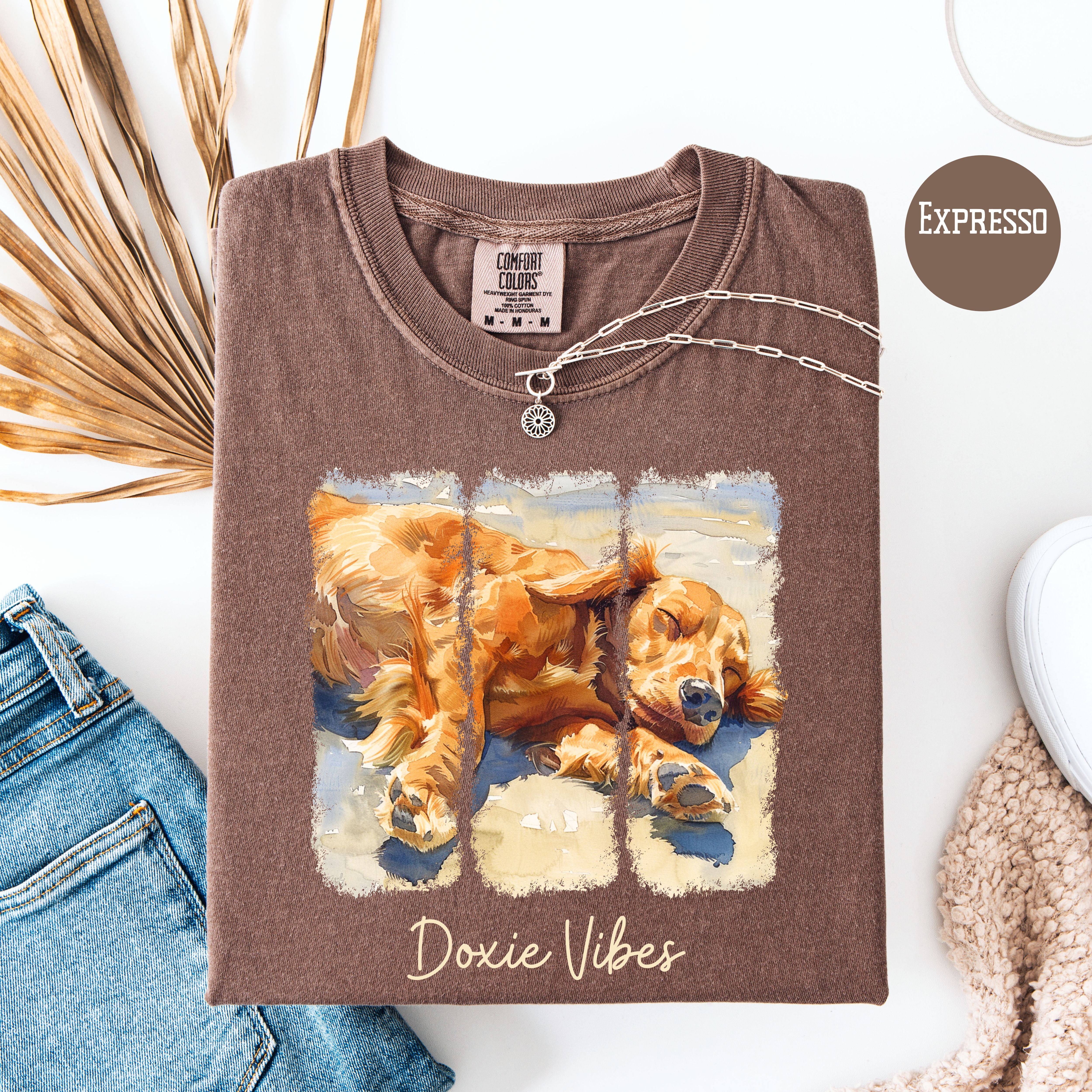 Dachshund Lover Comfort Colors T-Shirt, Doxie Mom Gift, Dog Lover Shirt