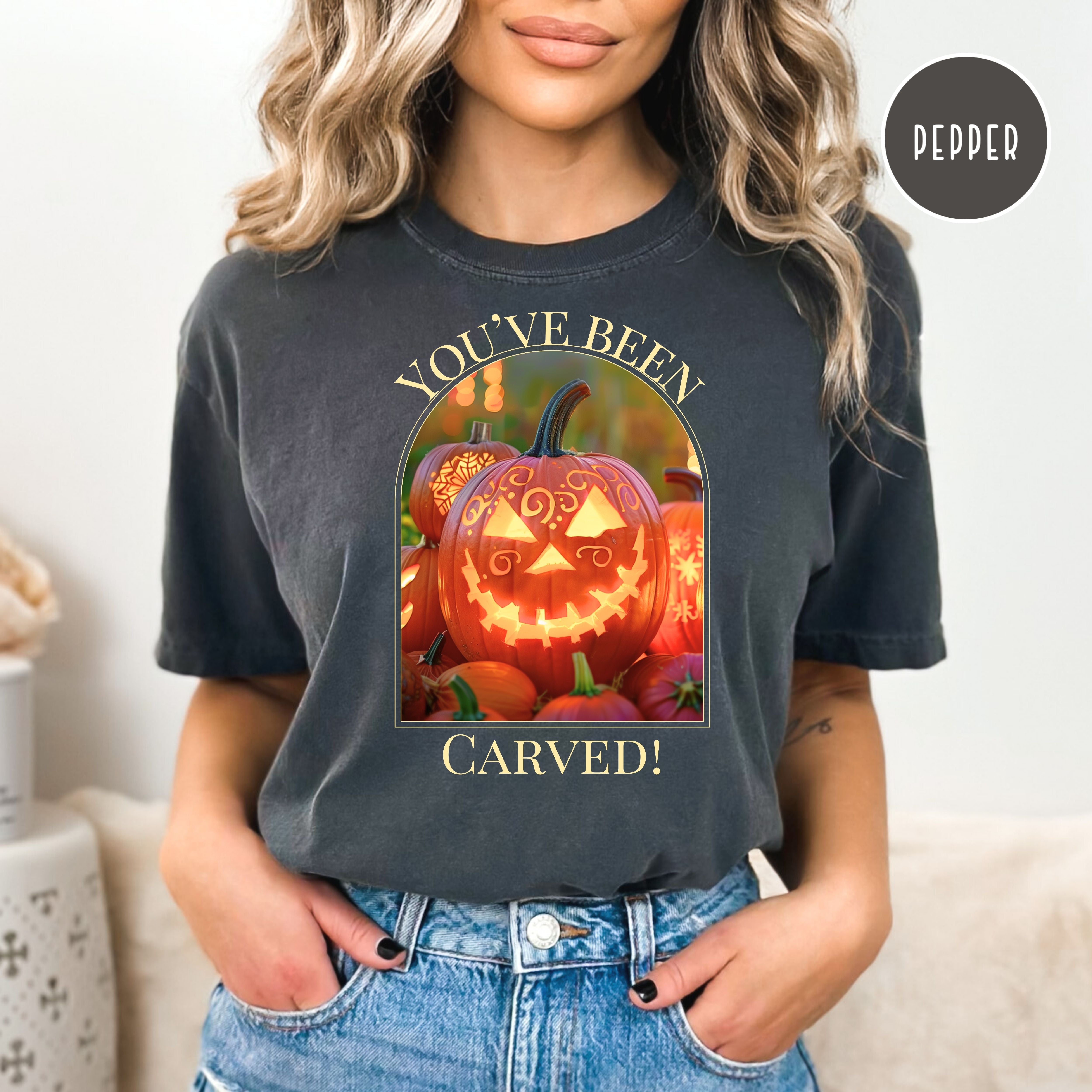 Funny Jack-O-Lantern Halloween Comfort Colors® Tee