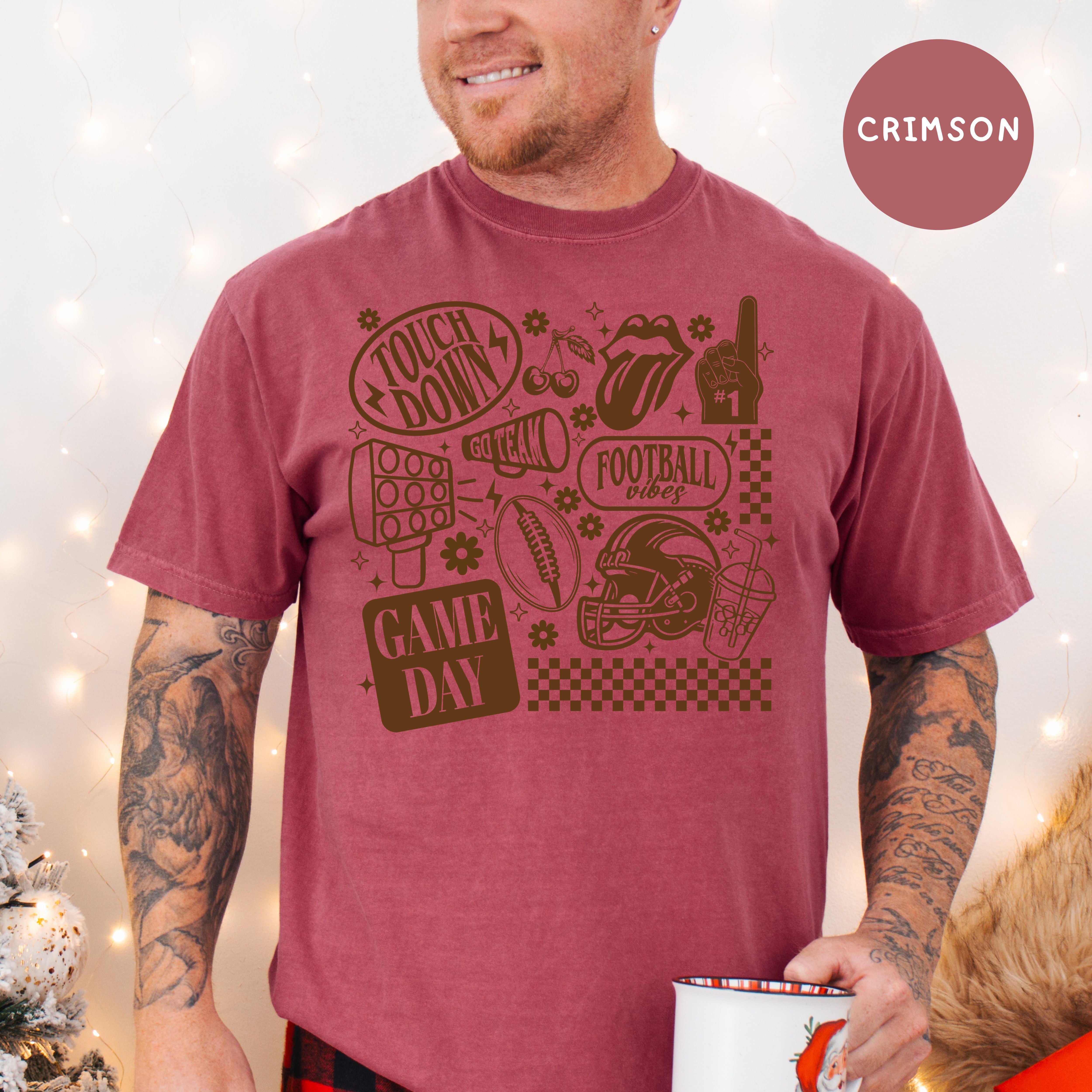 Football Comfort Colors Game Day Shirts