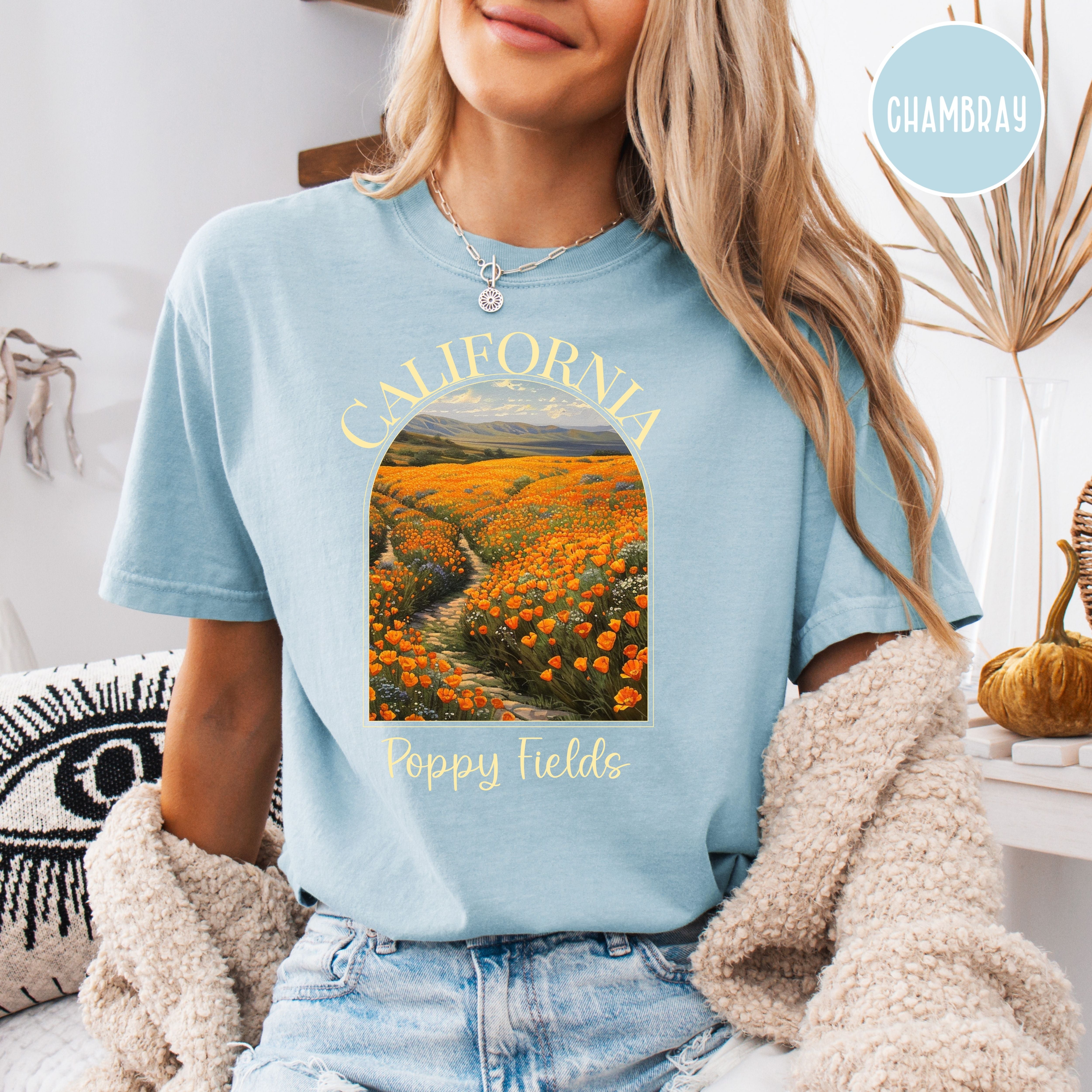 California Poppy Fields Comfort Colors® Tee