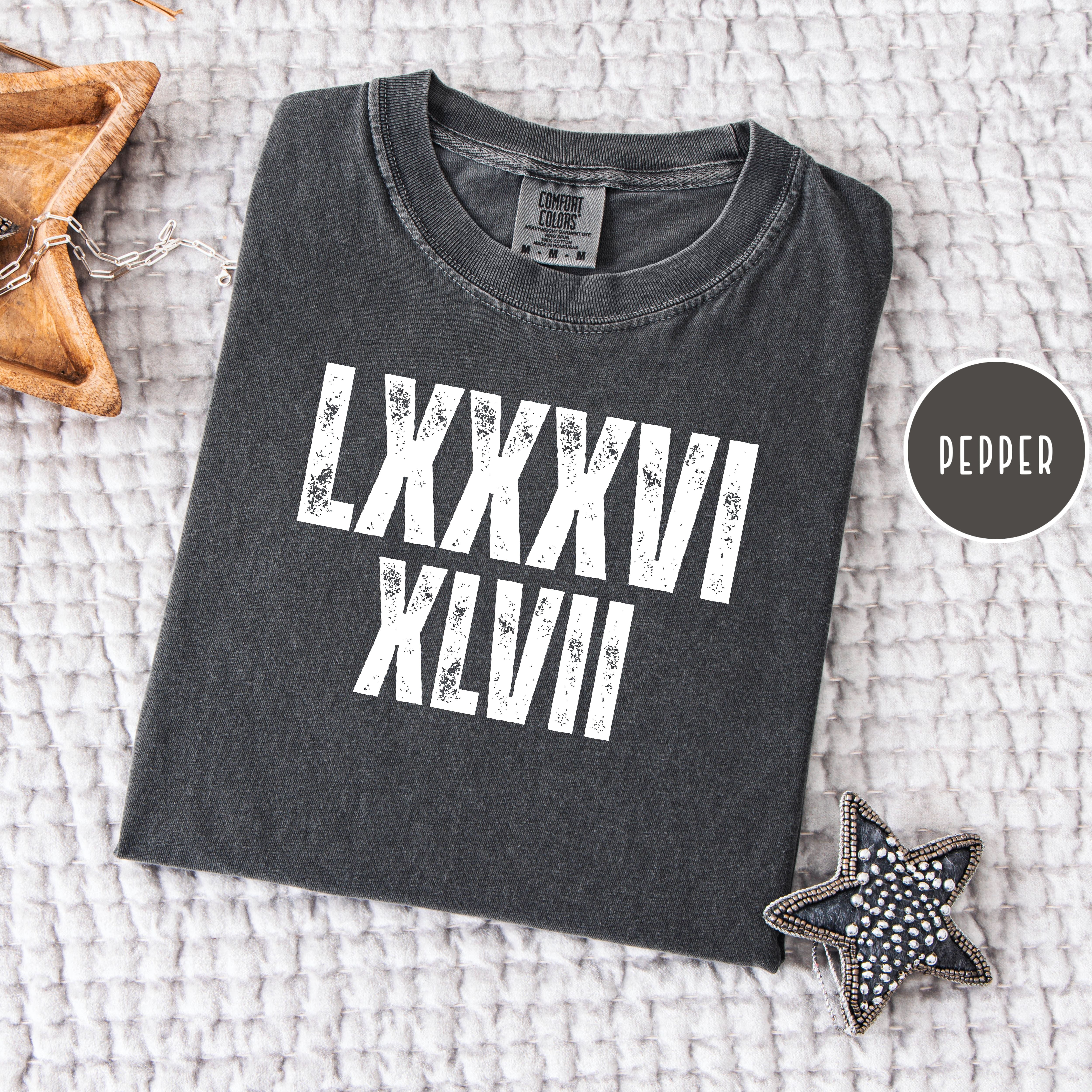 Subtle Anti-Trump 8647 in Roman Numerals Comfort Colors Tee Shirt by CindylboutiqueShop.com