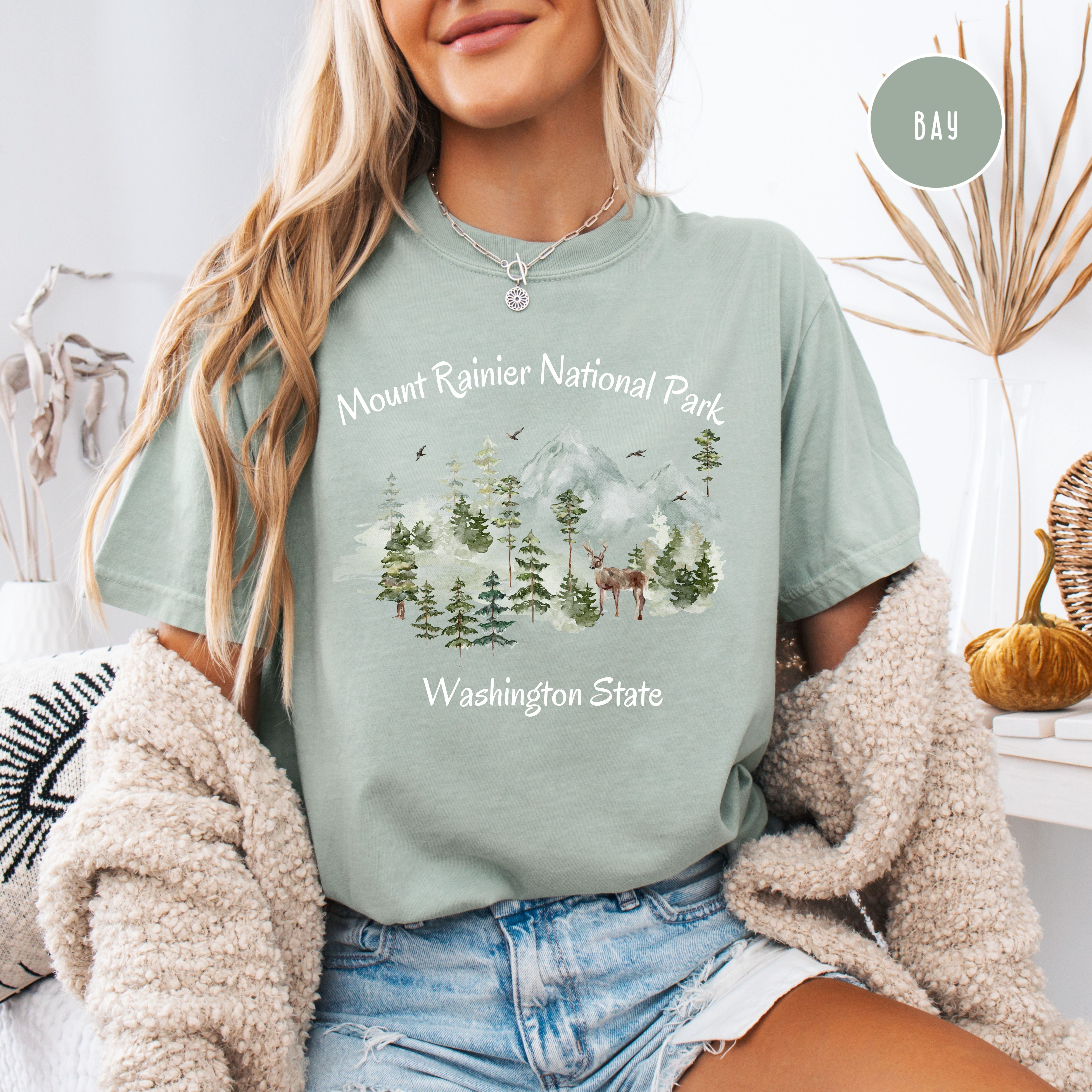 Mount Rainier National Park Washington Comfort Colors® Tee