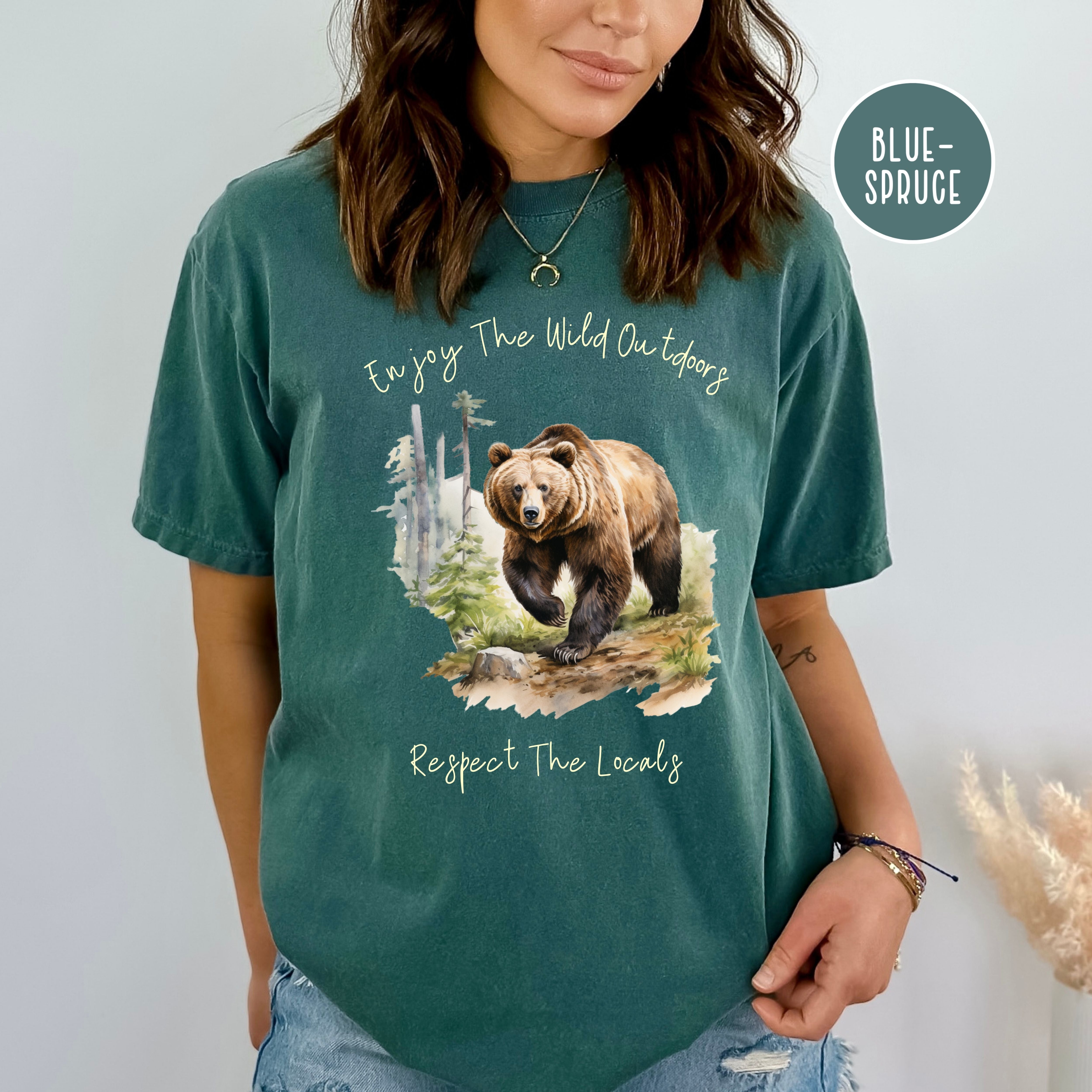 Enjoy the Wild Outdoors Respect the Locals Tee