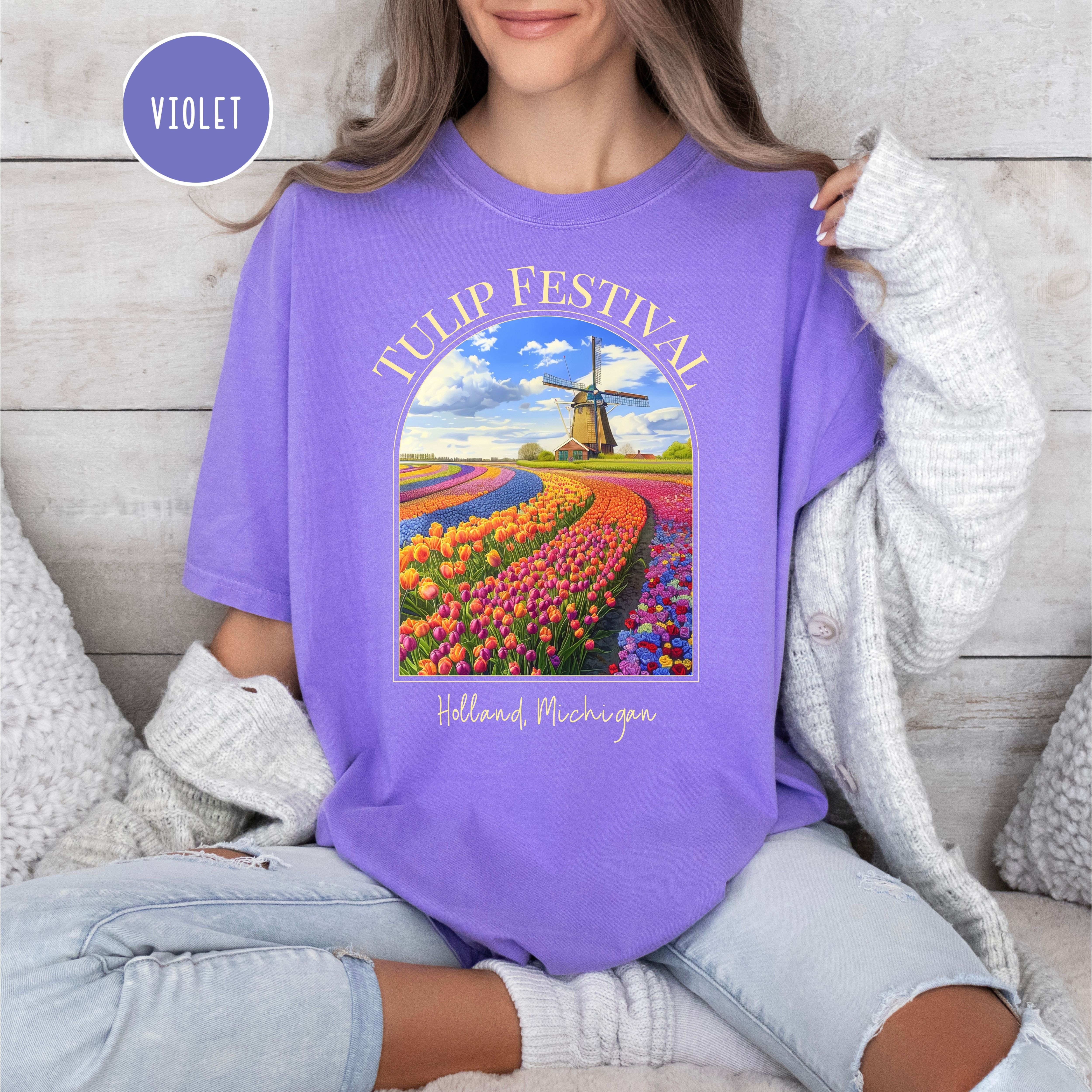 Tulip Festival in Holland Michigan Comfort Colors® Tee