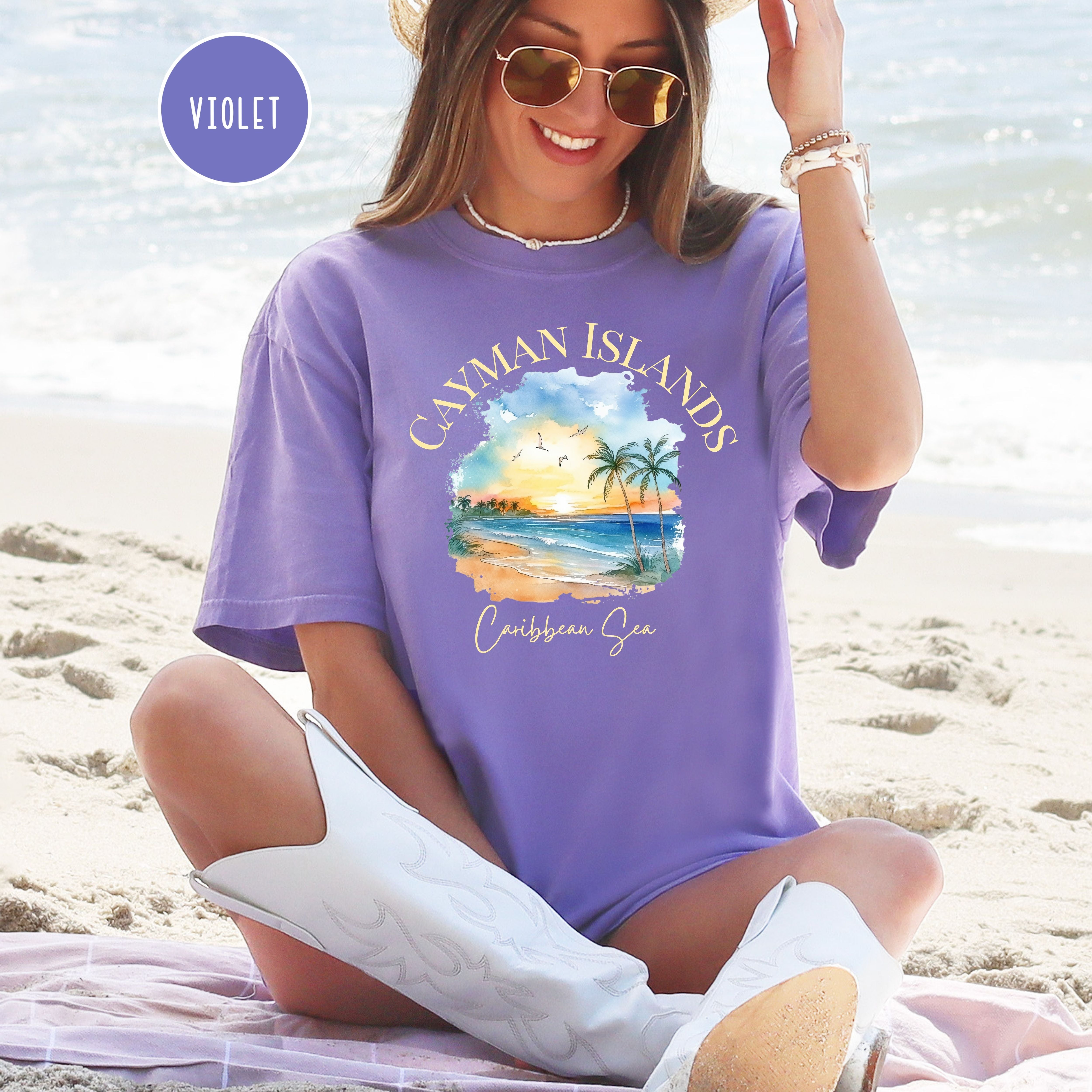 Cayman Islands Sunset Comfort Colors® Tee