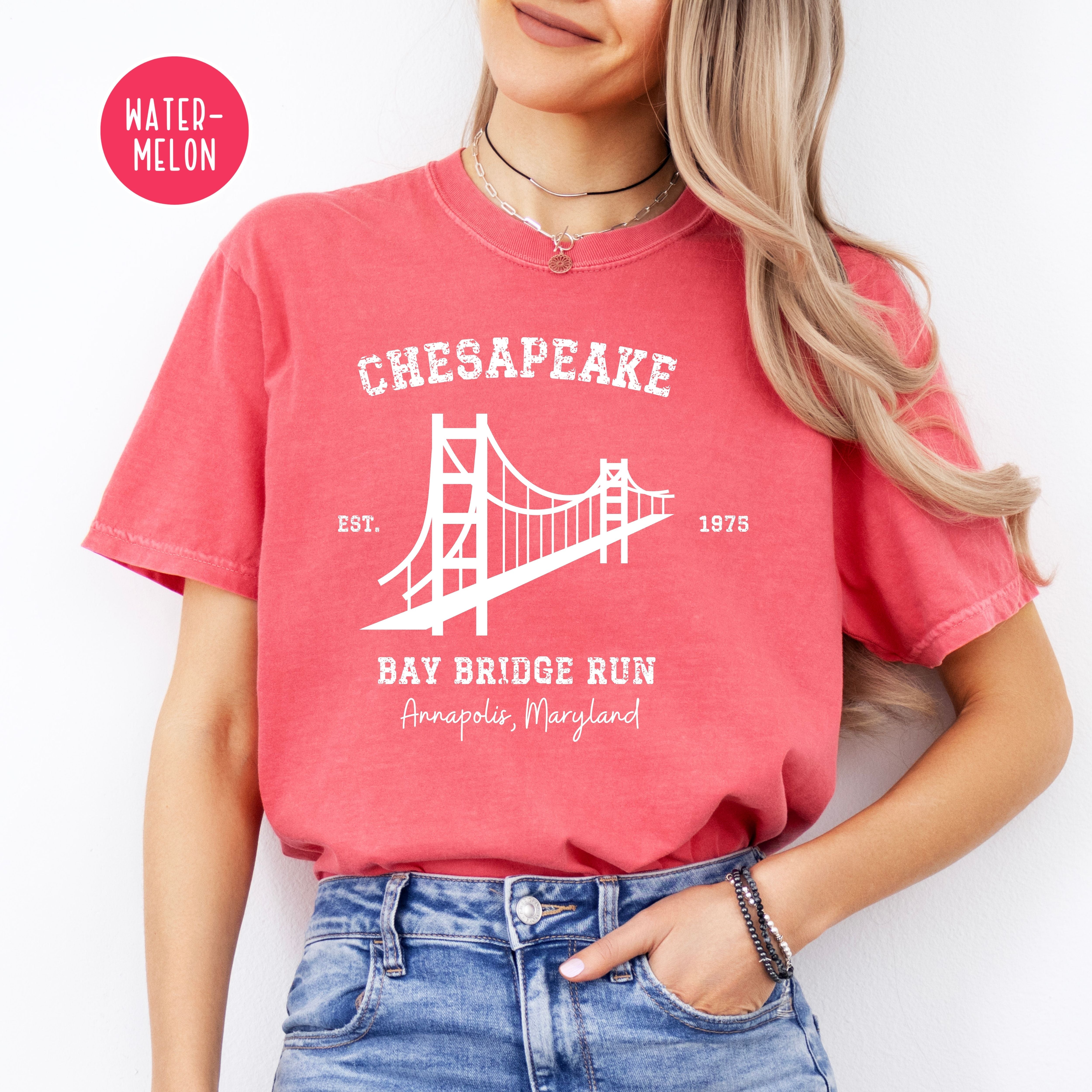 Bay Bridge Run Grunge Style Comfort Colors® Tee