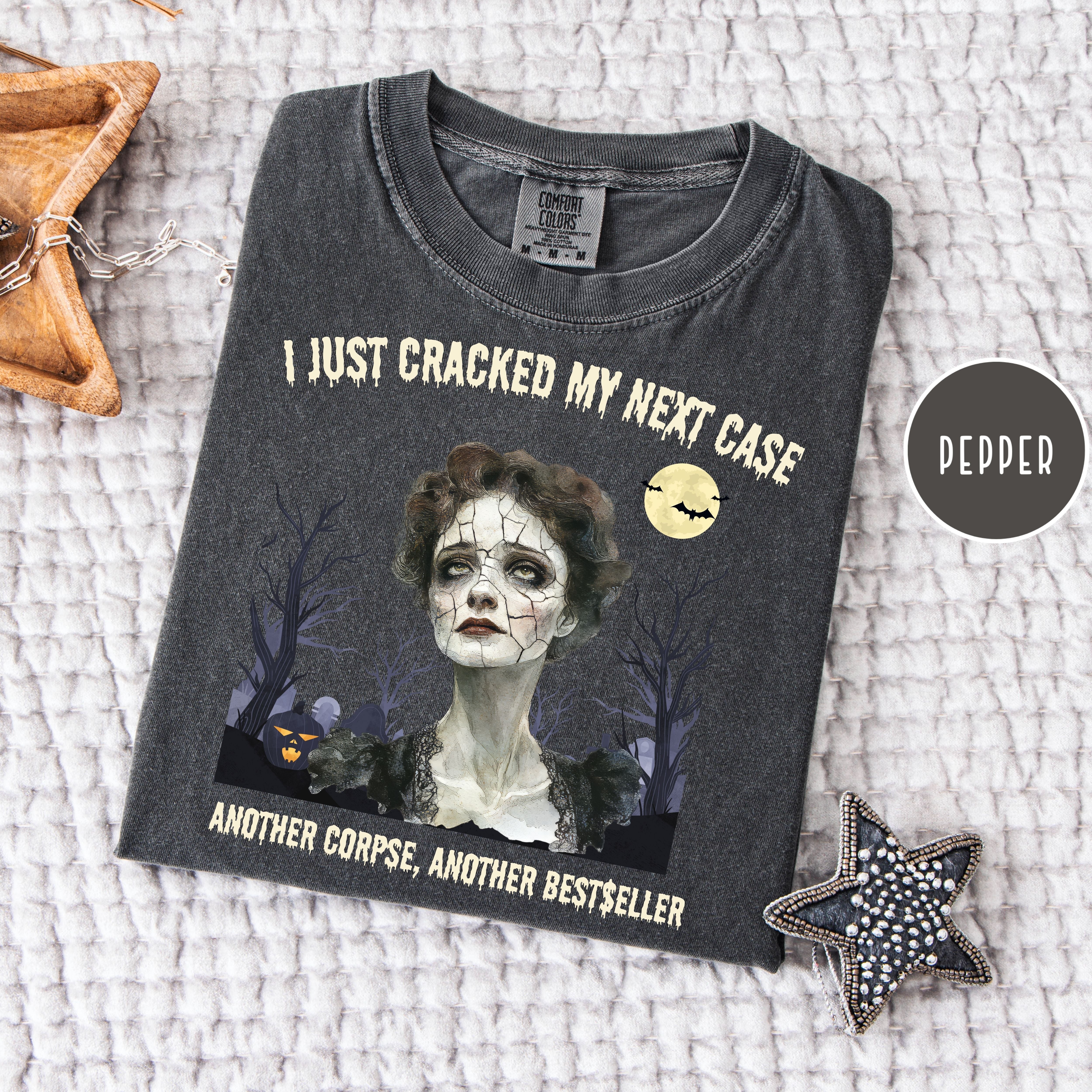 Murder Mystery Writer Halloween Comfort Colors Tee