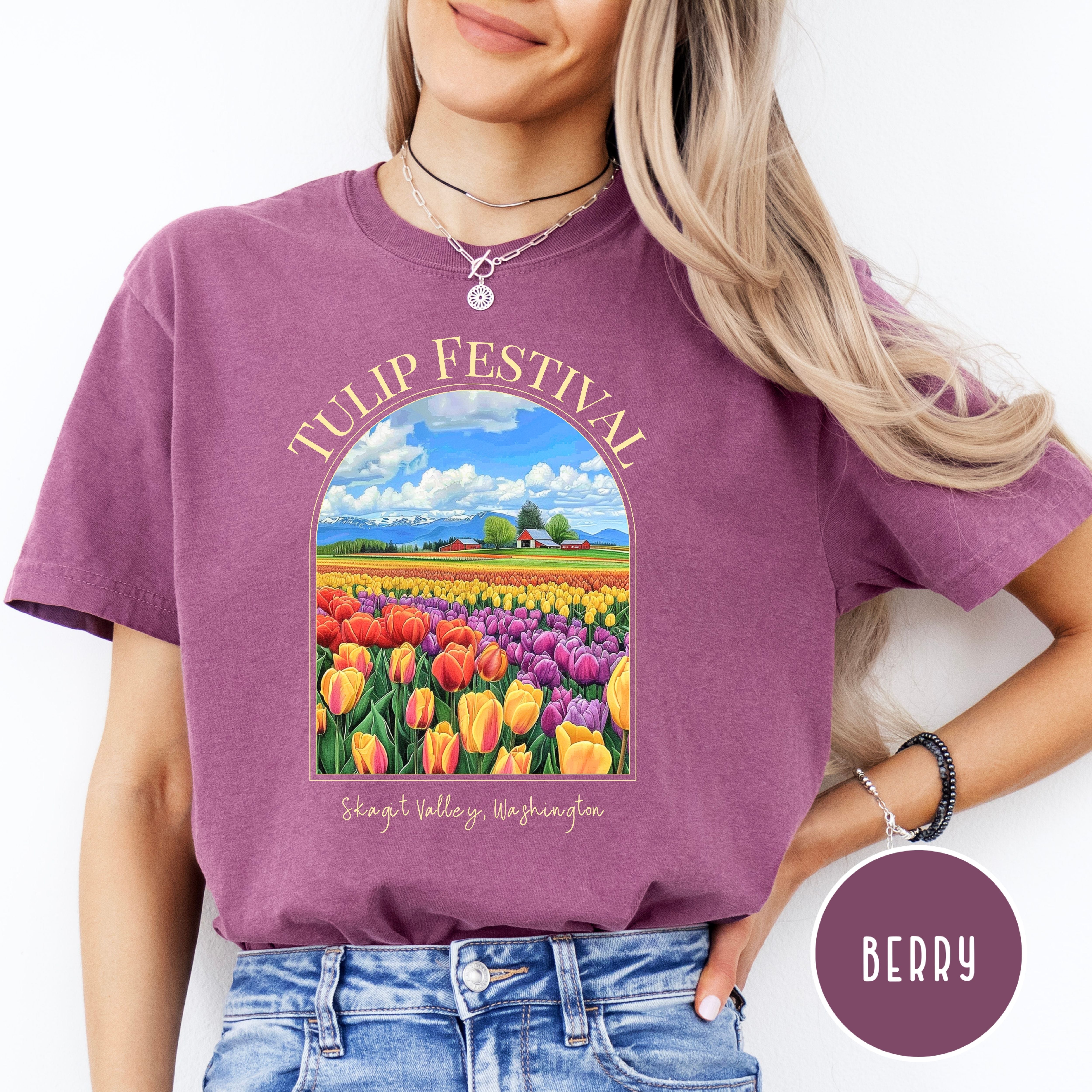 Tulip Festival Washington State Skagit Valley Comfort Colors® Tee