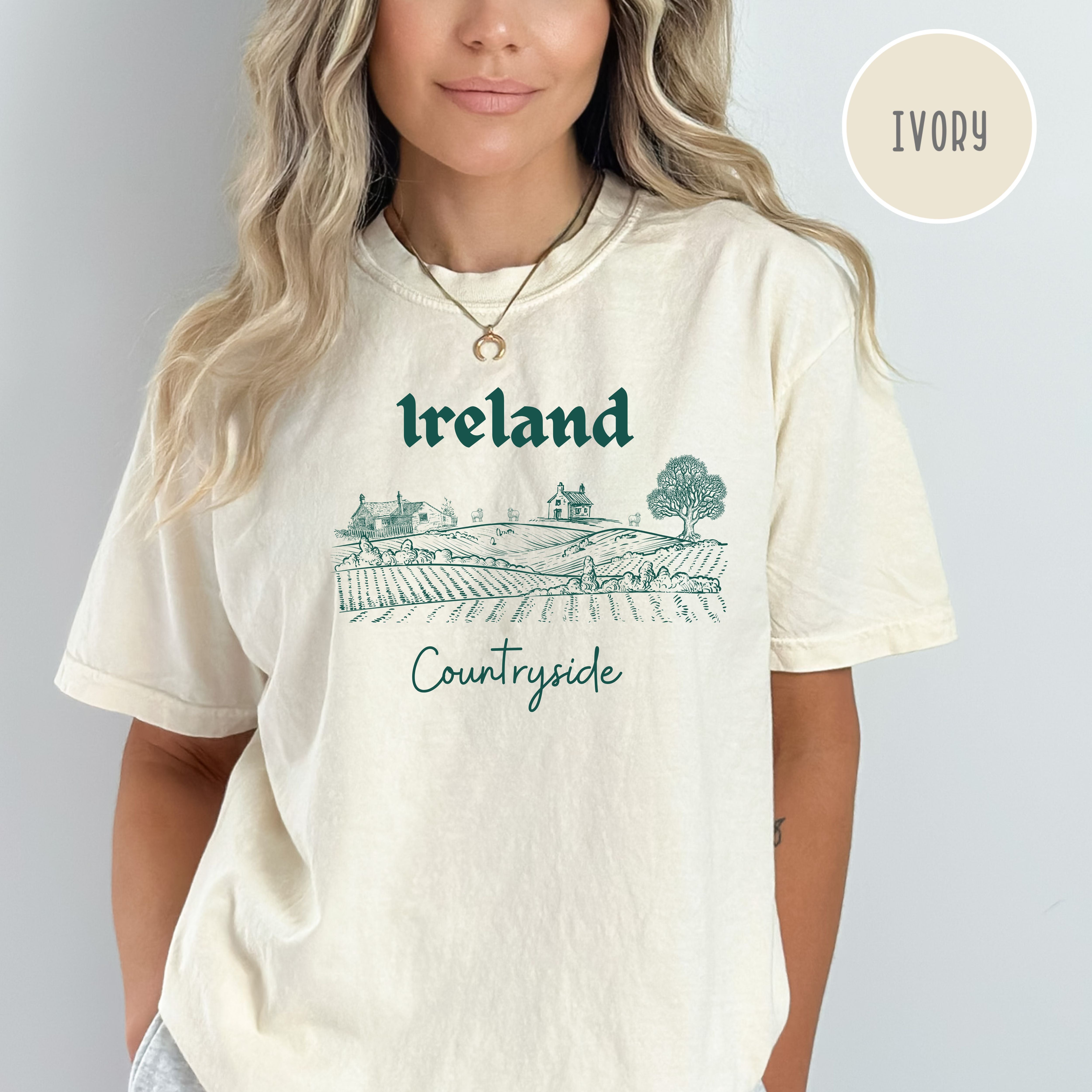Ireland Tee, Irish Countryside Comfort Colors® Tee