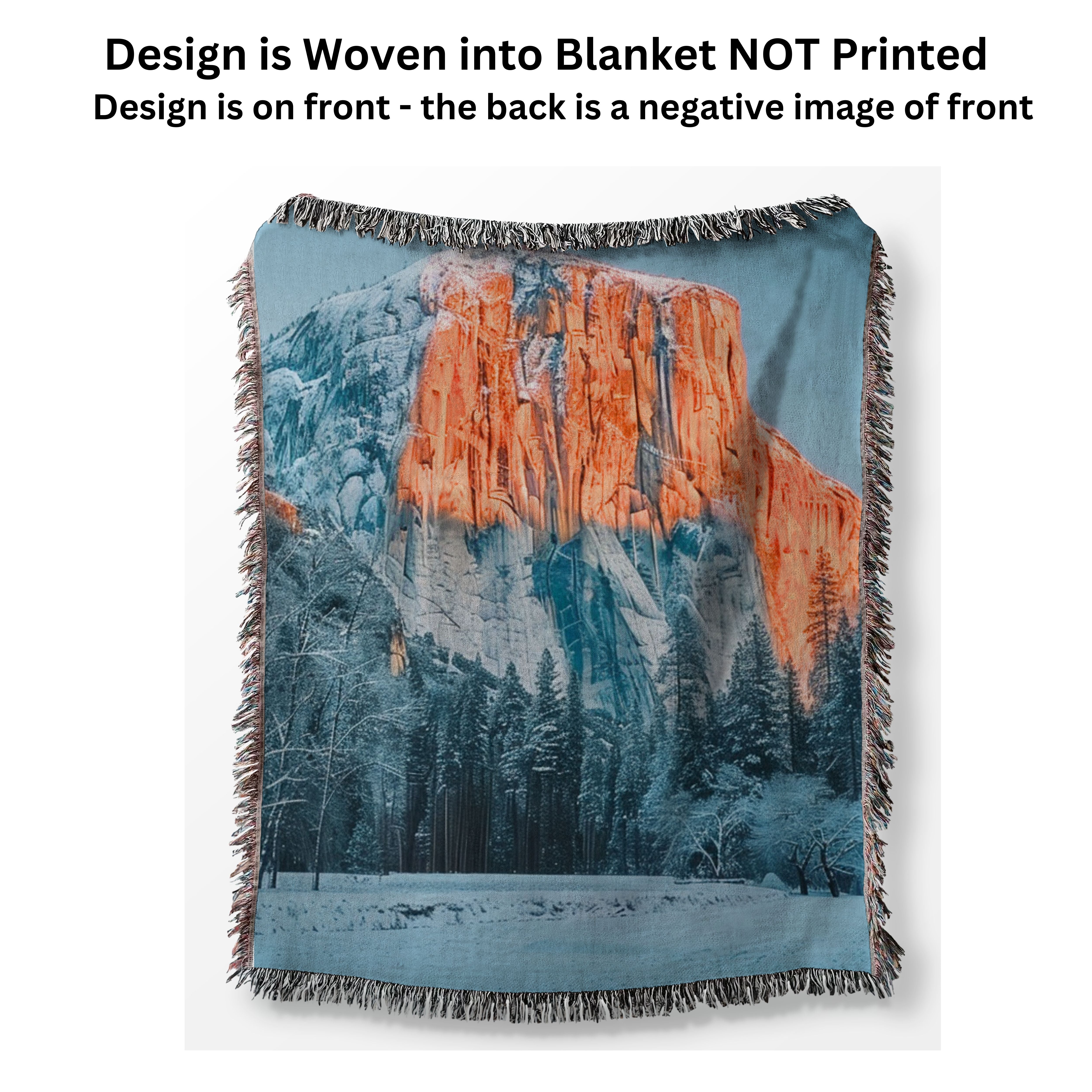 Yosemite National Park Half Dome Woven Blanket