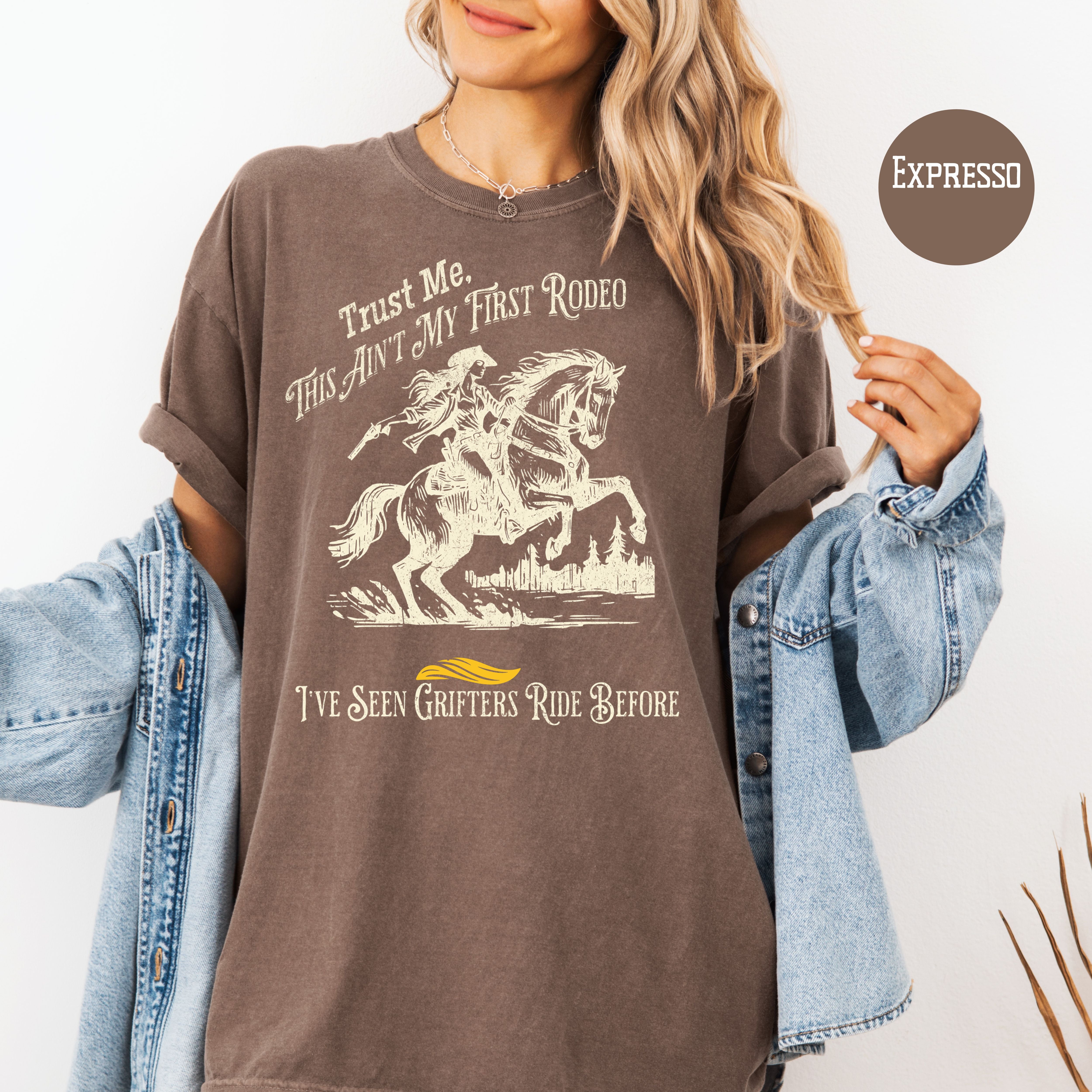 Anti Trump Not My First Rodeo Comfort Colors Political Tee Shirt
