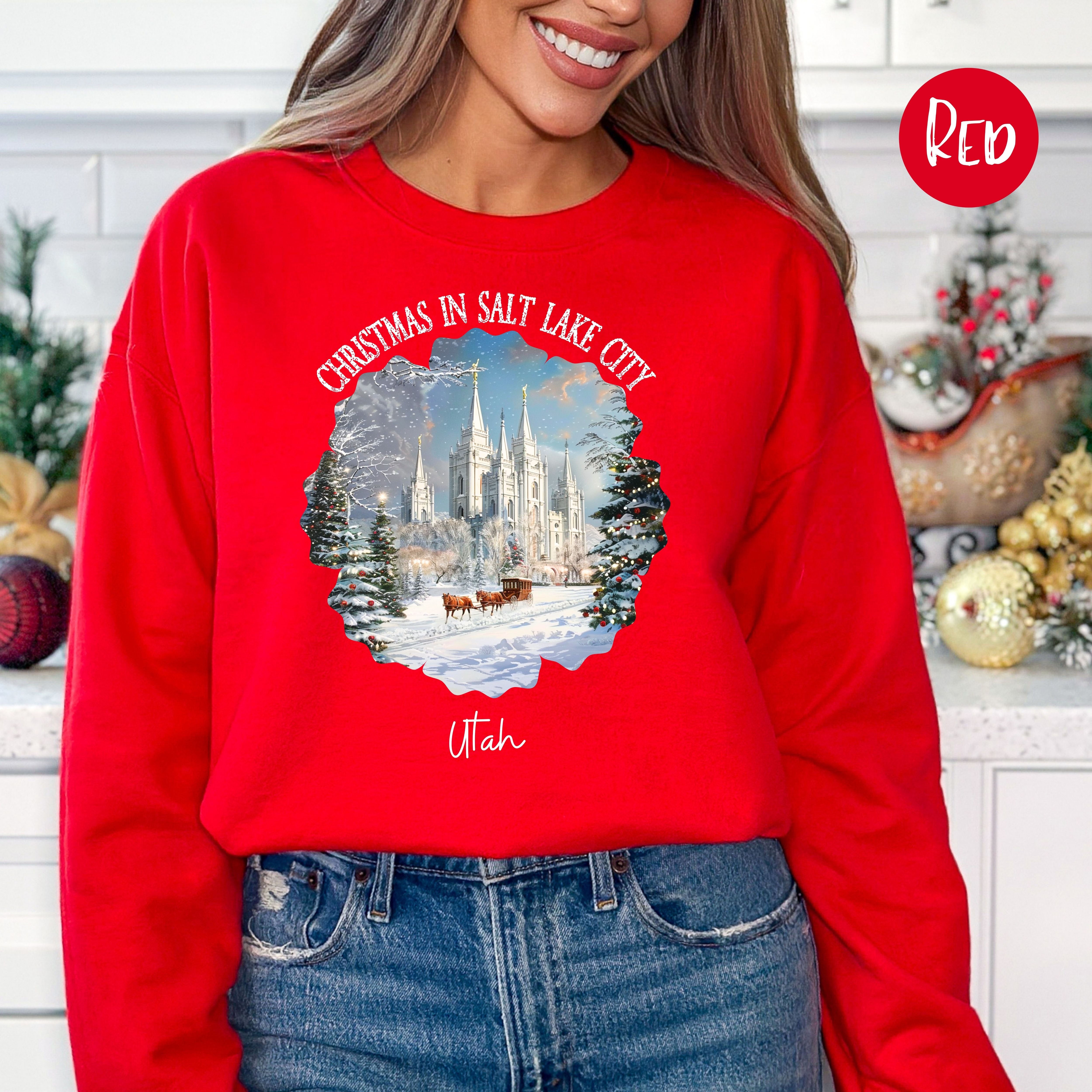 Christmas in Salt Lake City Utah Sweatshirt