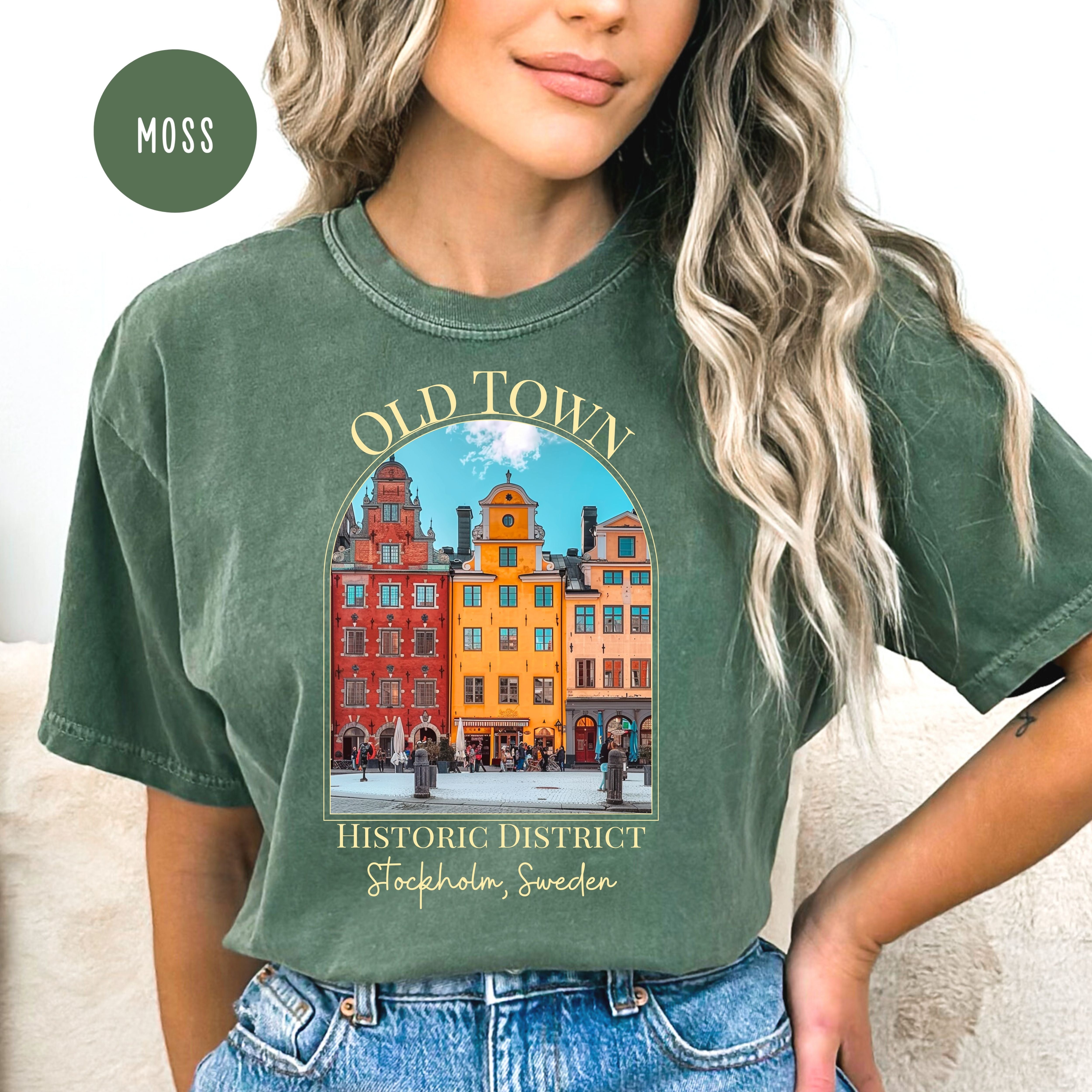 Old Town Stockholm Sweden Comfort Colors® Tee