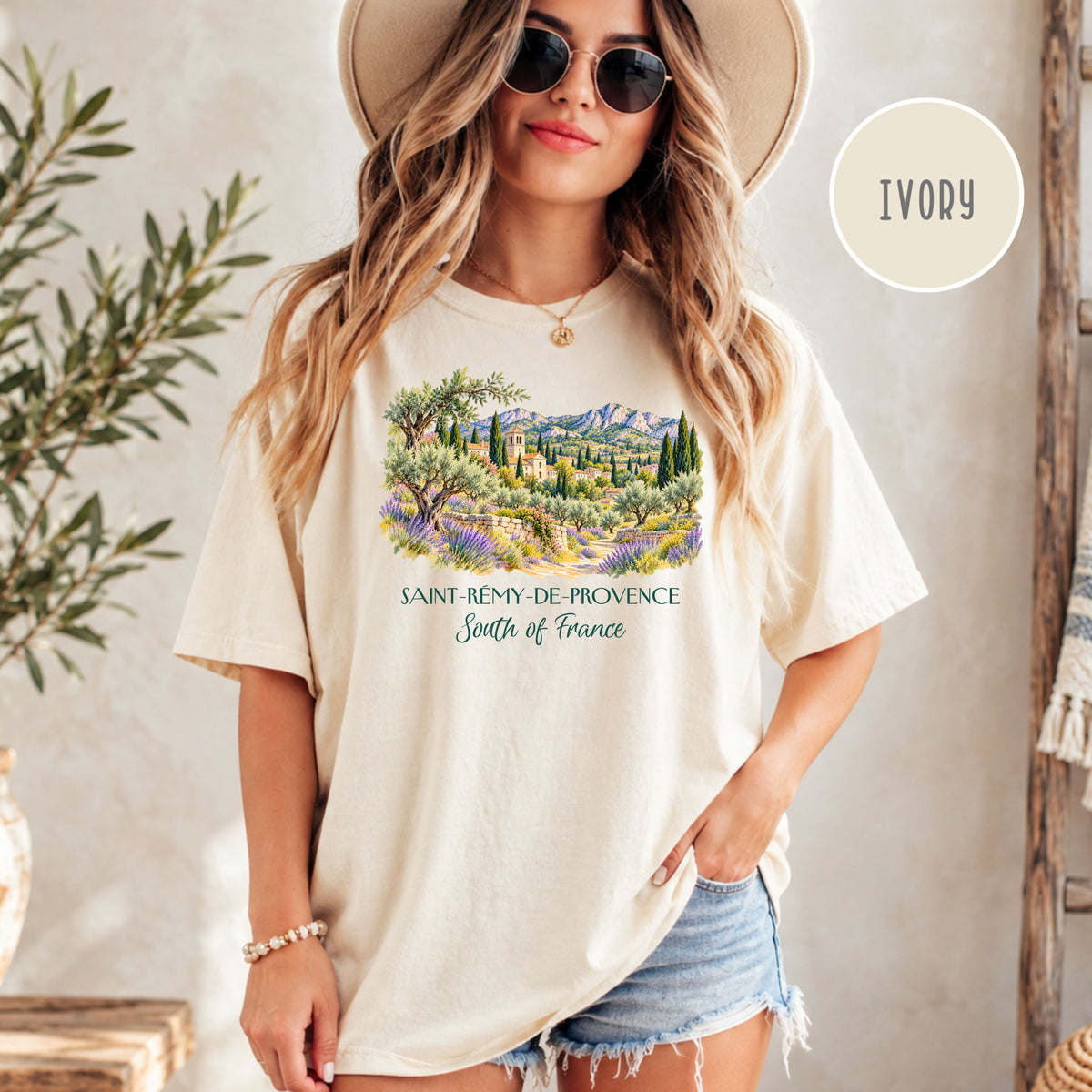 South of France Comfort Colors Vacation Gift Shirt, Saint Remy de Provence Shirt, Van Gogh Trail Gift Tee, France Travel, Van Gogh Fan Gift