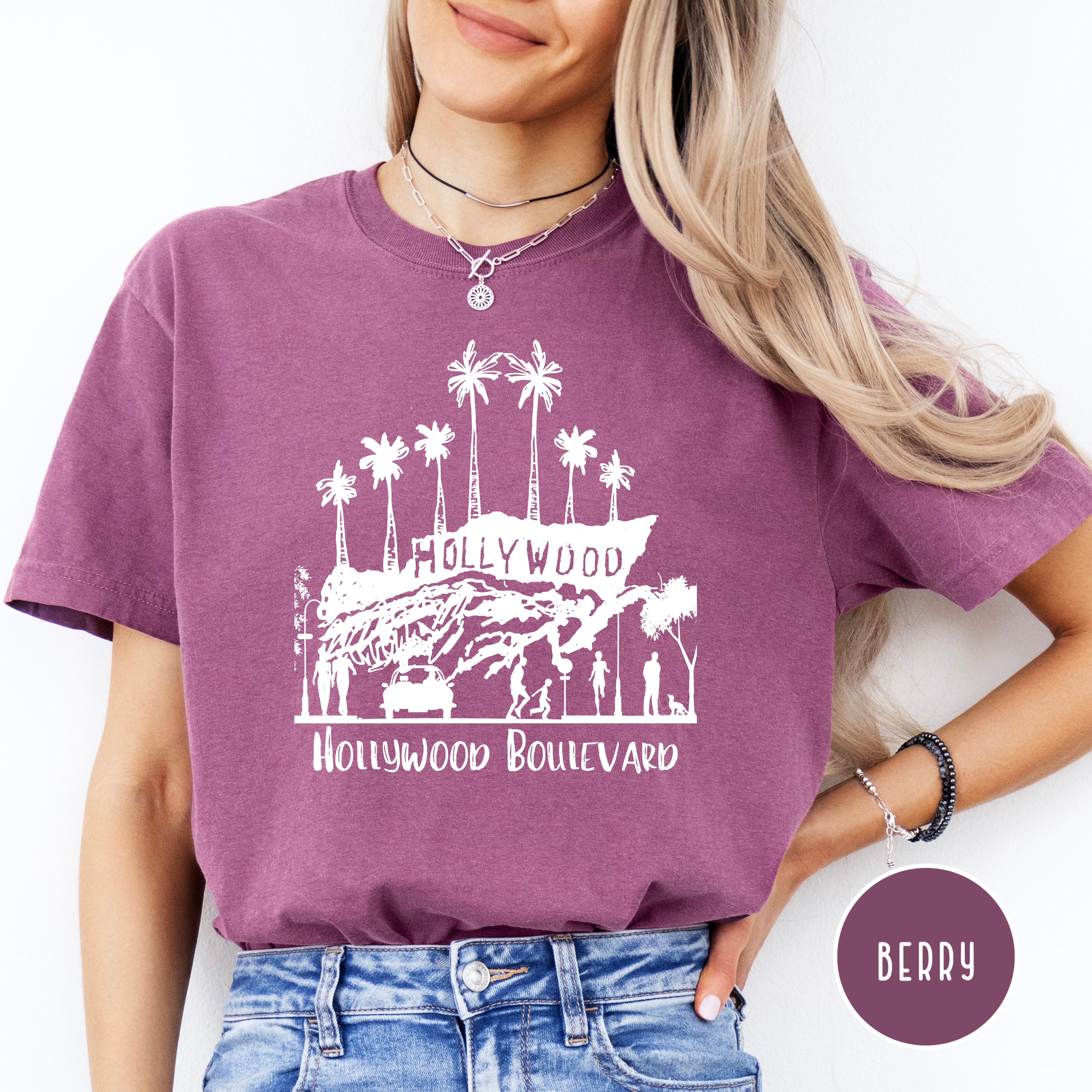 Hollywood California Grunge Style Comfort Colors® Tee