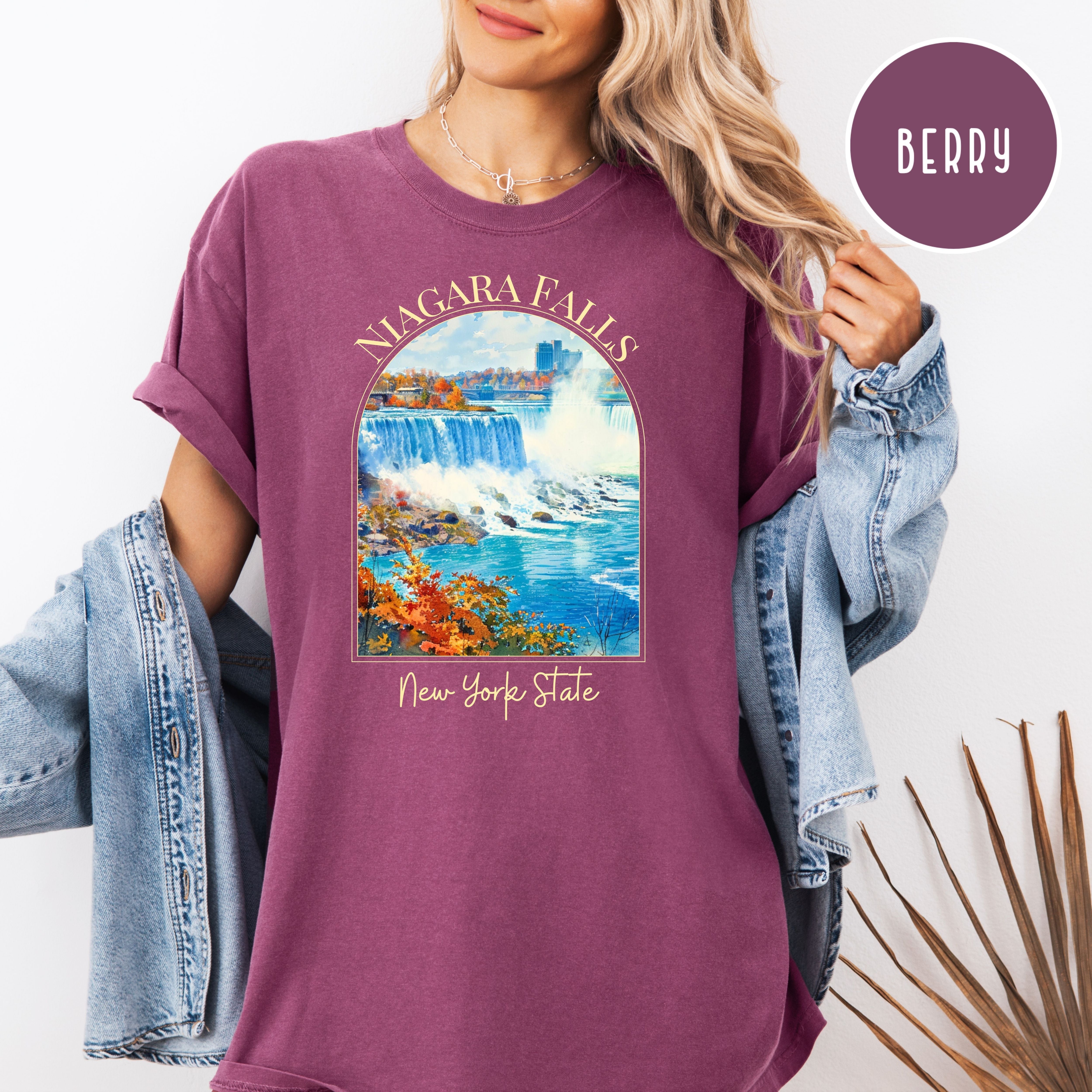 Niagara Falls New York State Comfort Colors Unisex Tee Shirt