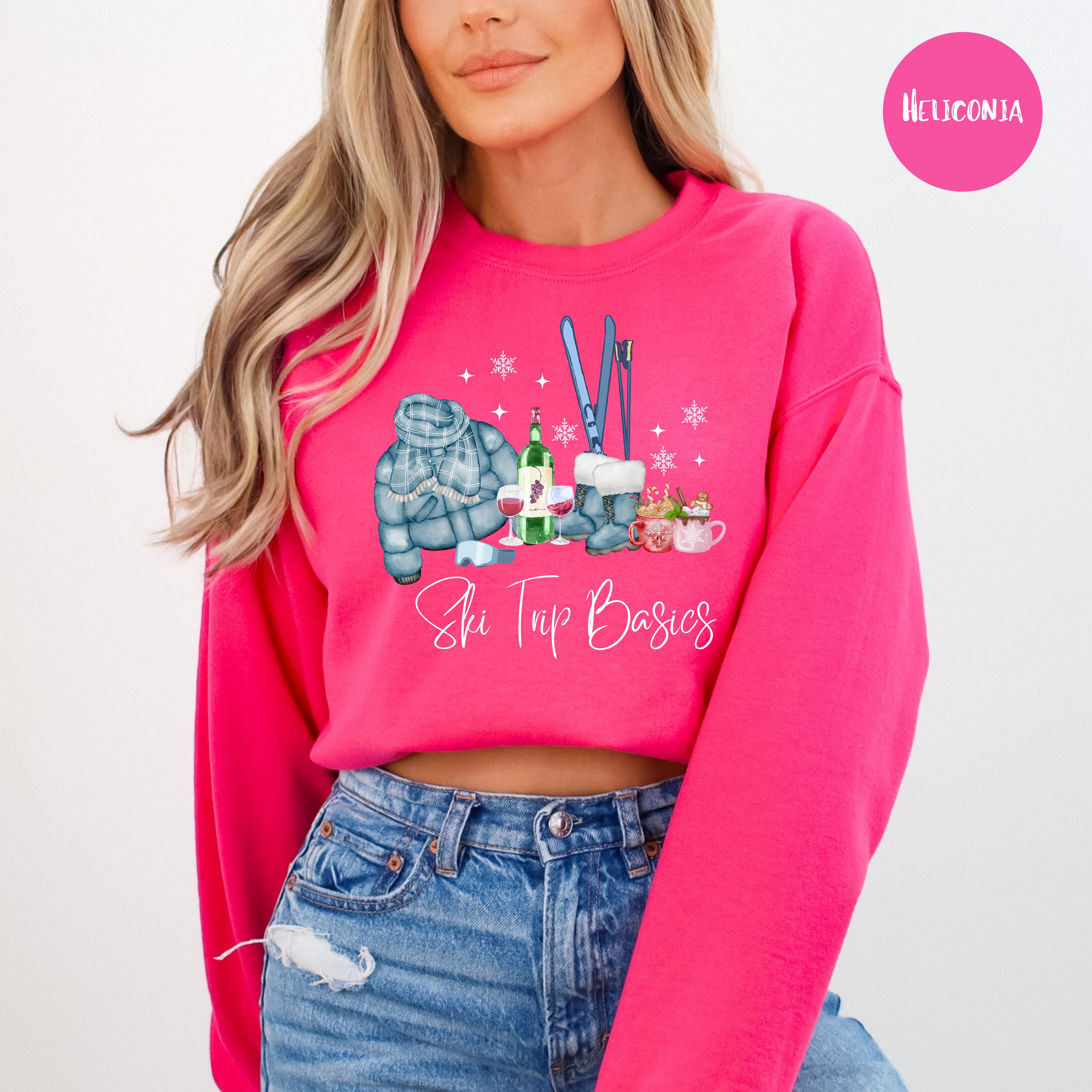 Ski Trip Basics Fun Ski Trip Sweatshirt