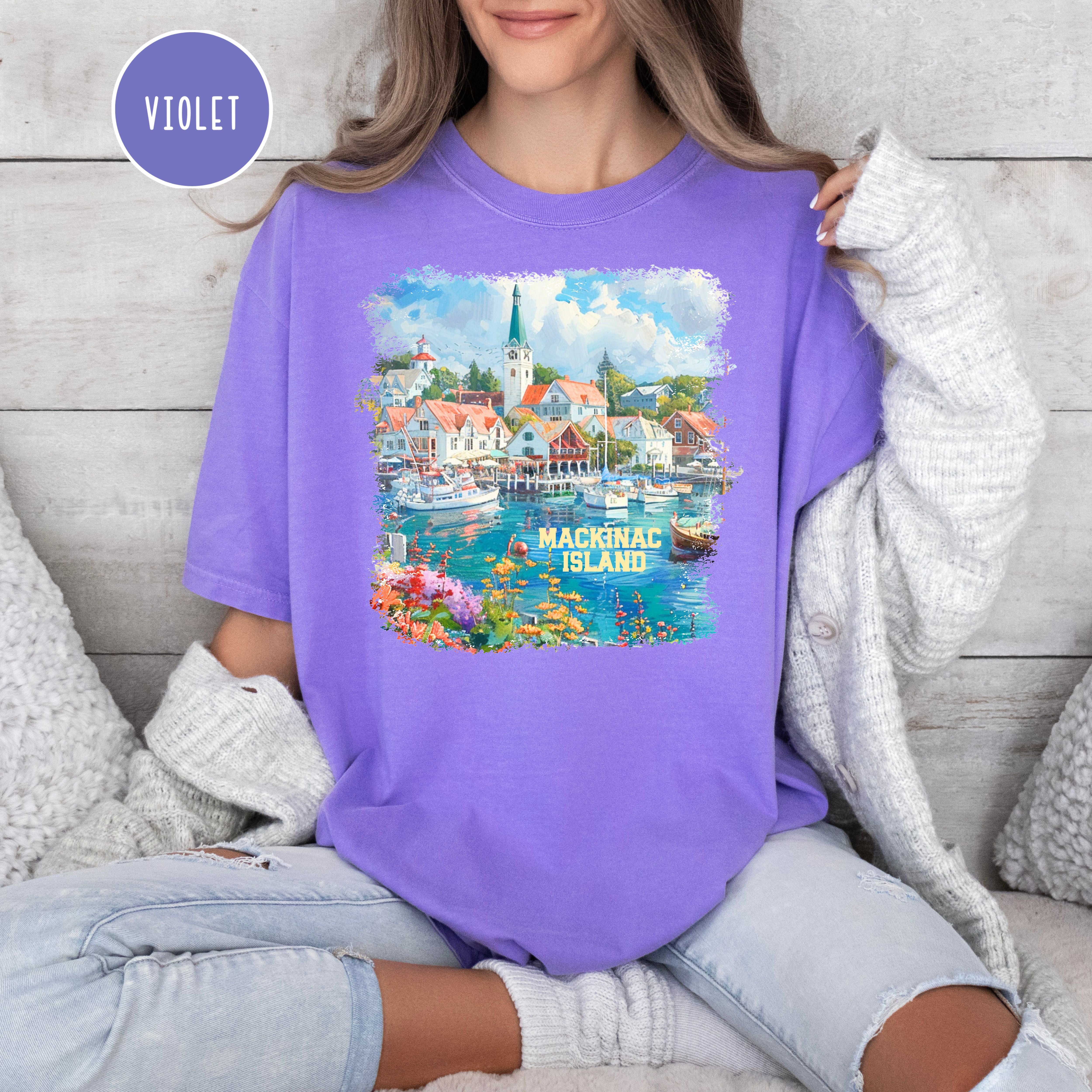 Mackinac Island Michigan Comfort Colors® Tee