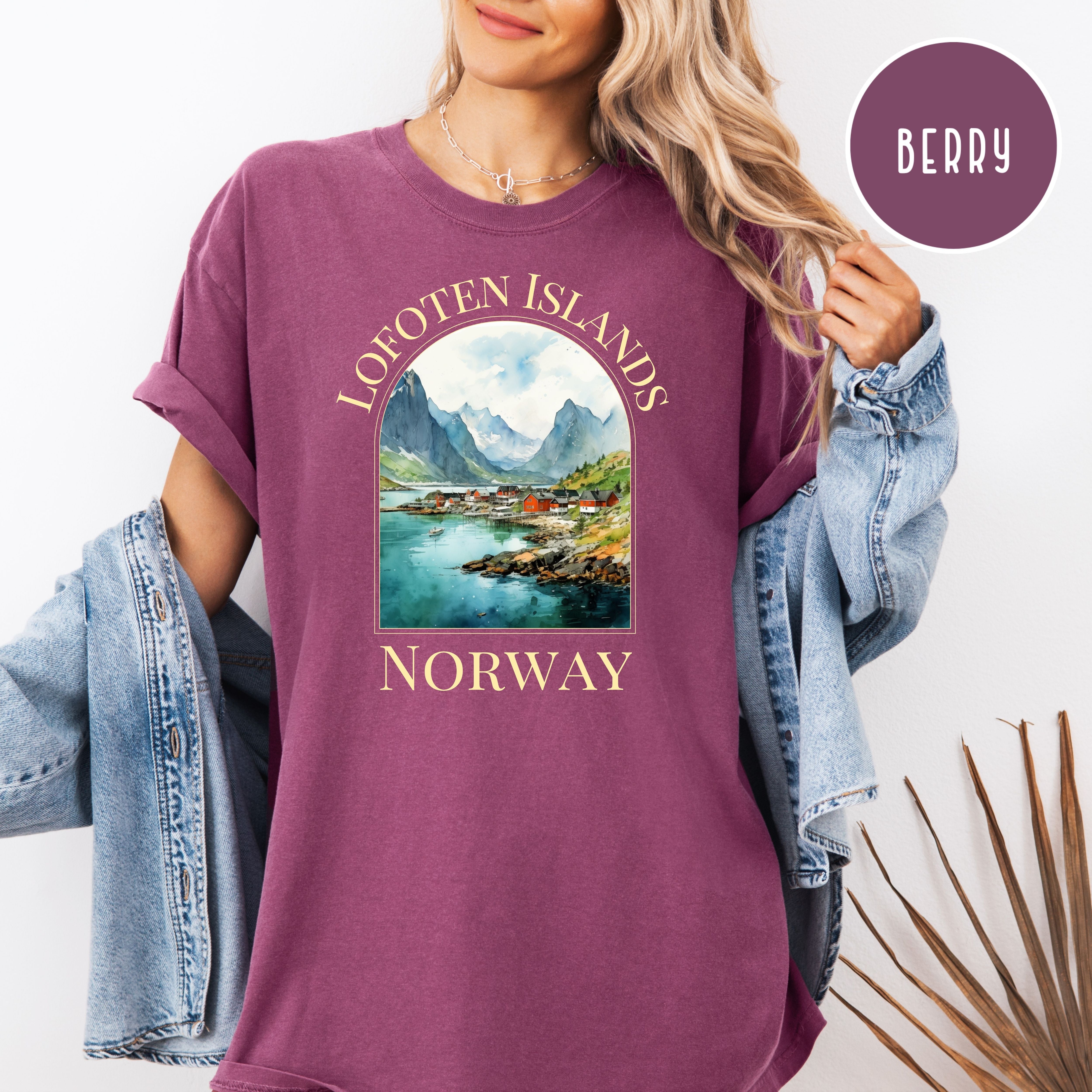 Lofoten Islands Norway Comfort Colors Tee