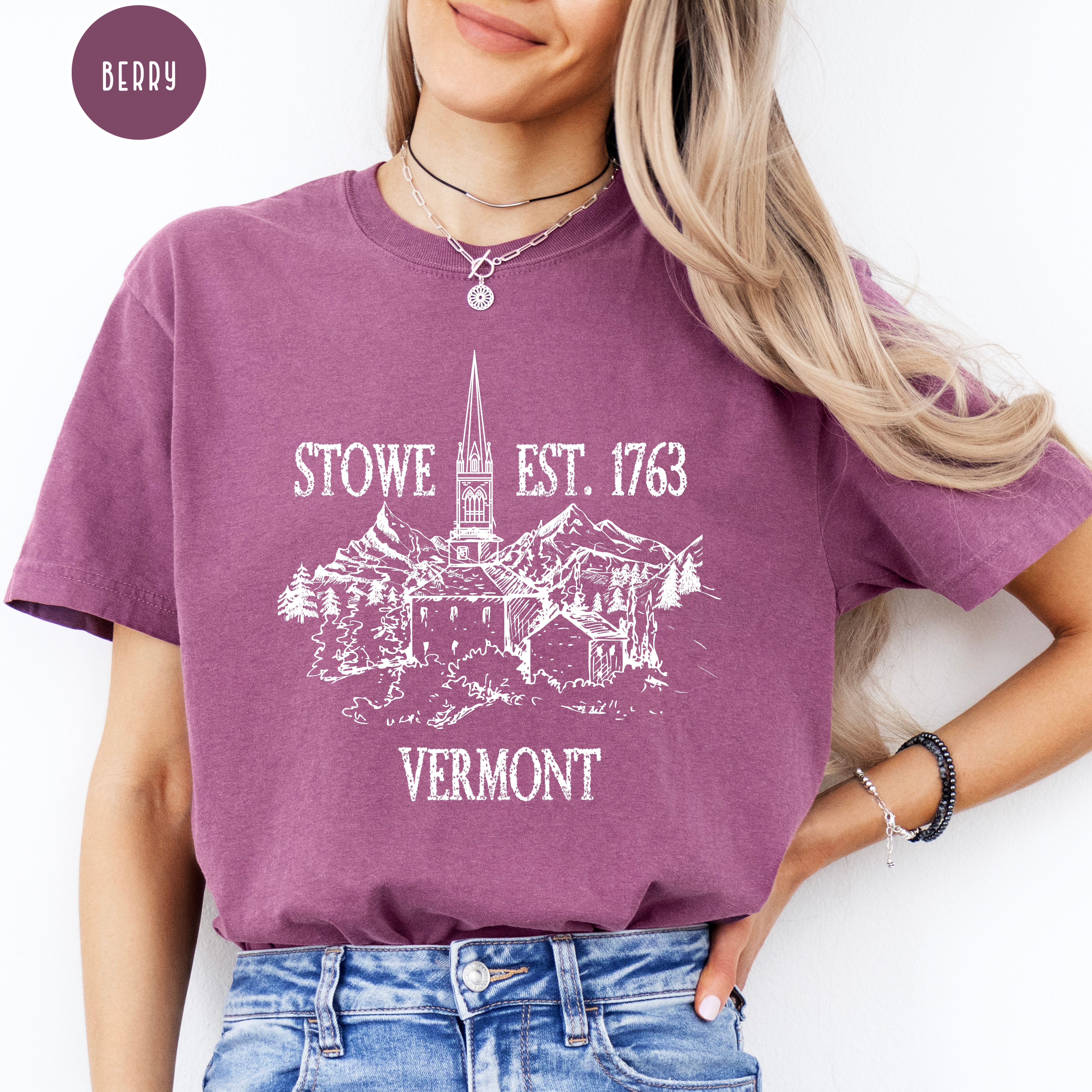 Stowe Vermont Grunge Style Comfort Colors® Tee
