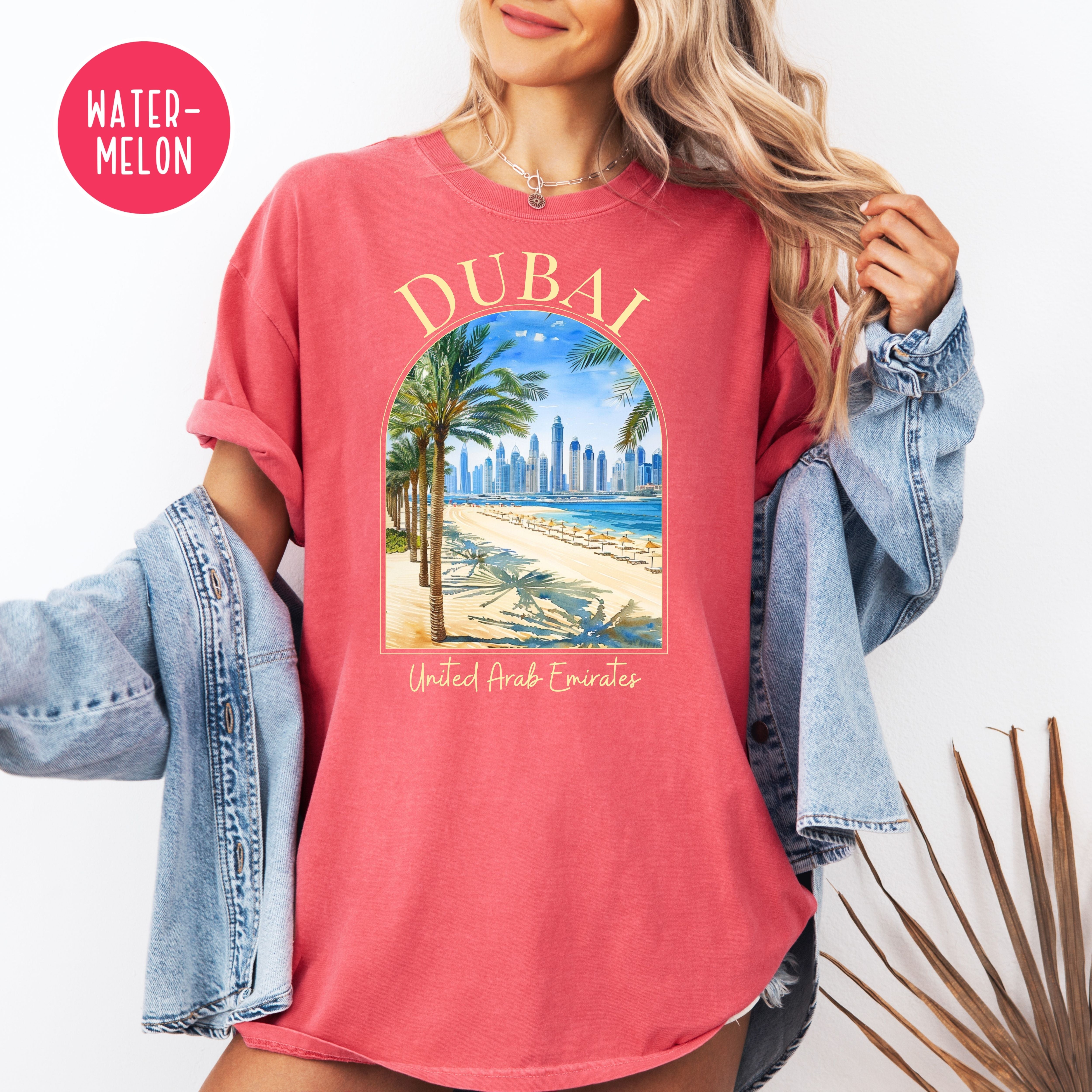 Dubai Comfort Colors Vacation Gift Tee Shirt