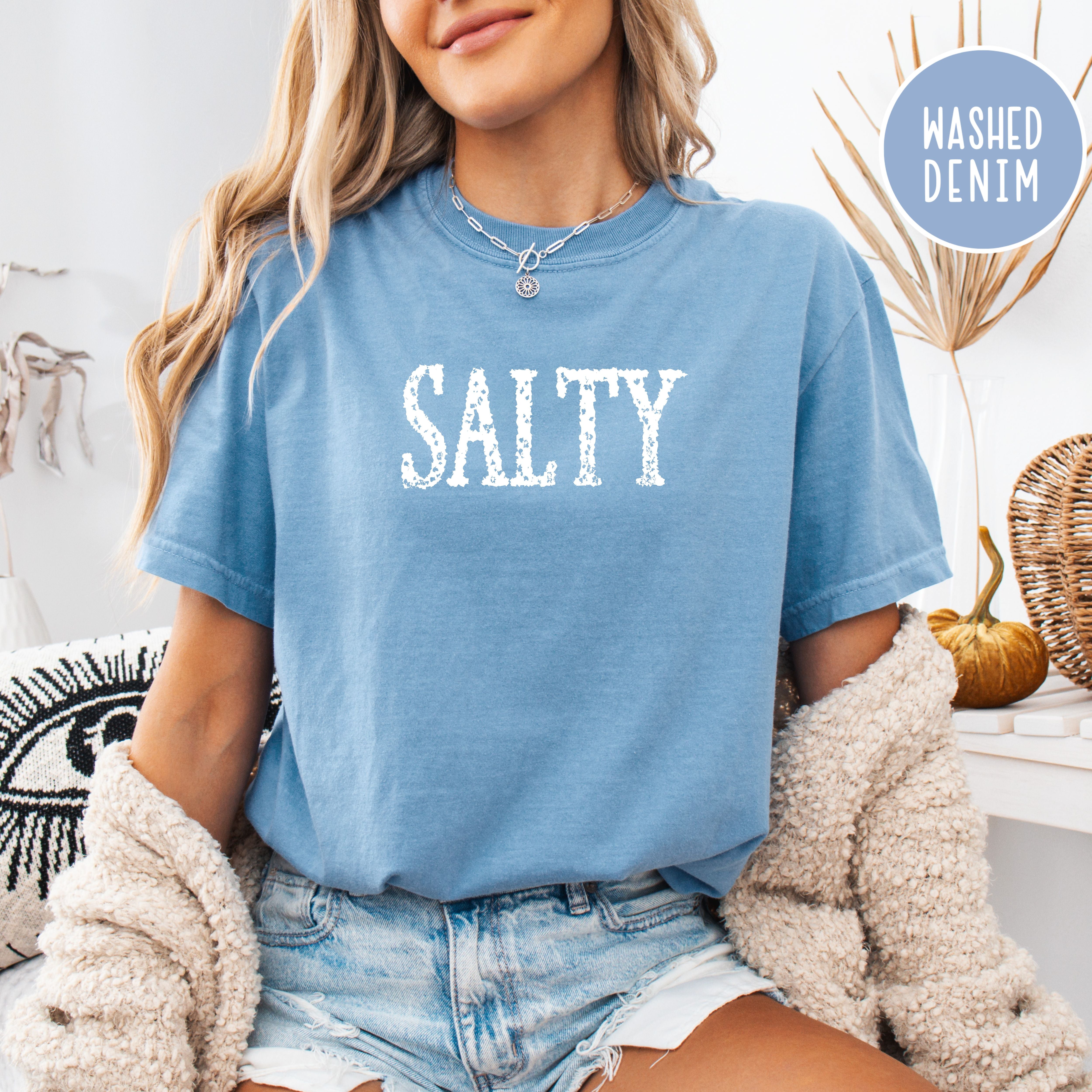 Salty Grunge Comfort Color Beach Tee