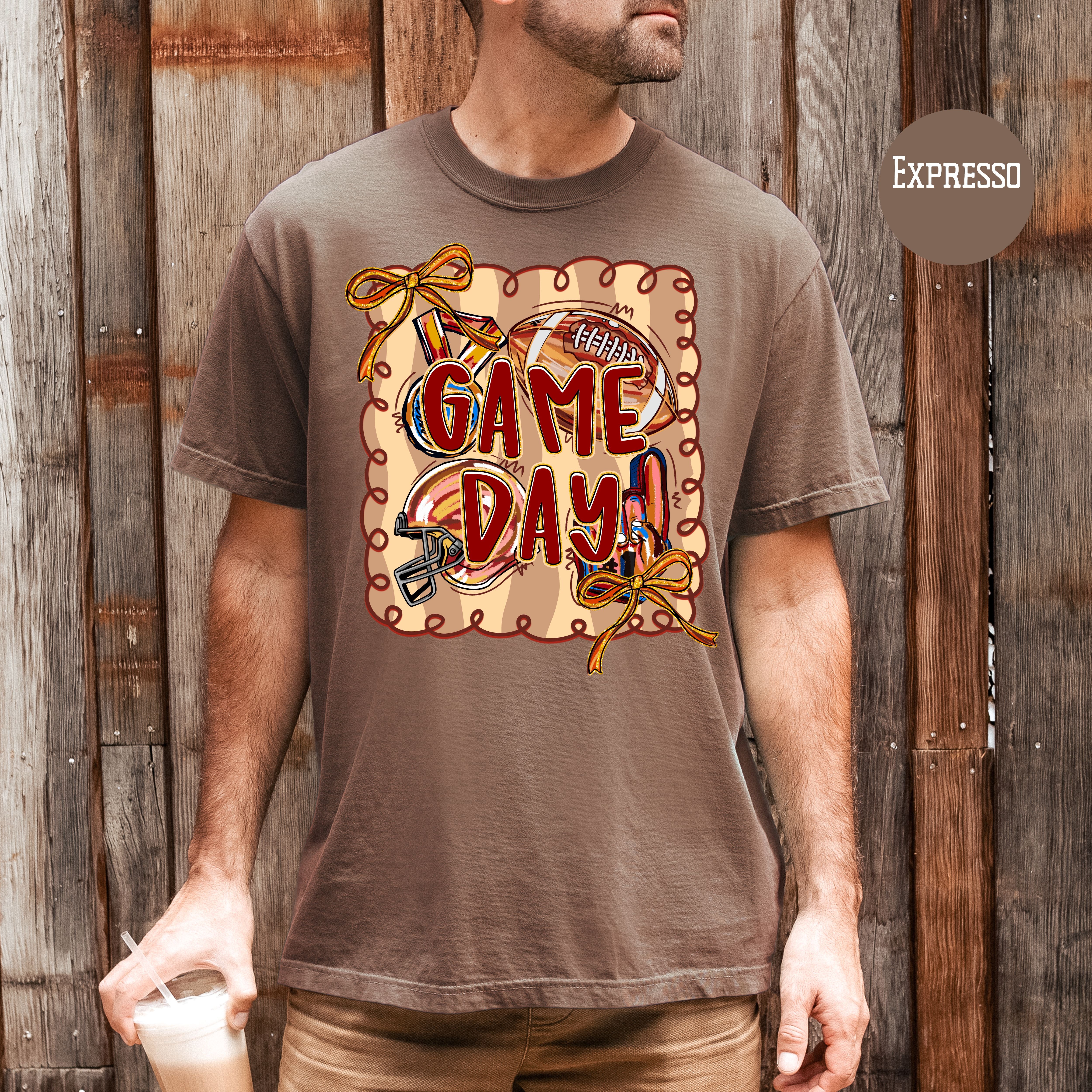 Game Day Comfort Colors Football Party Shirts