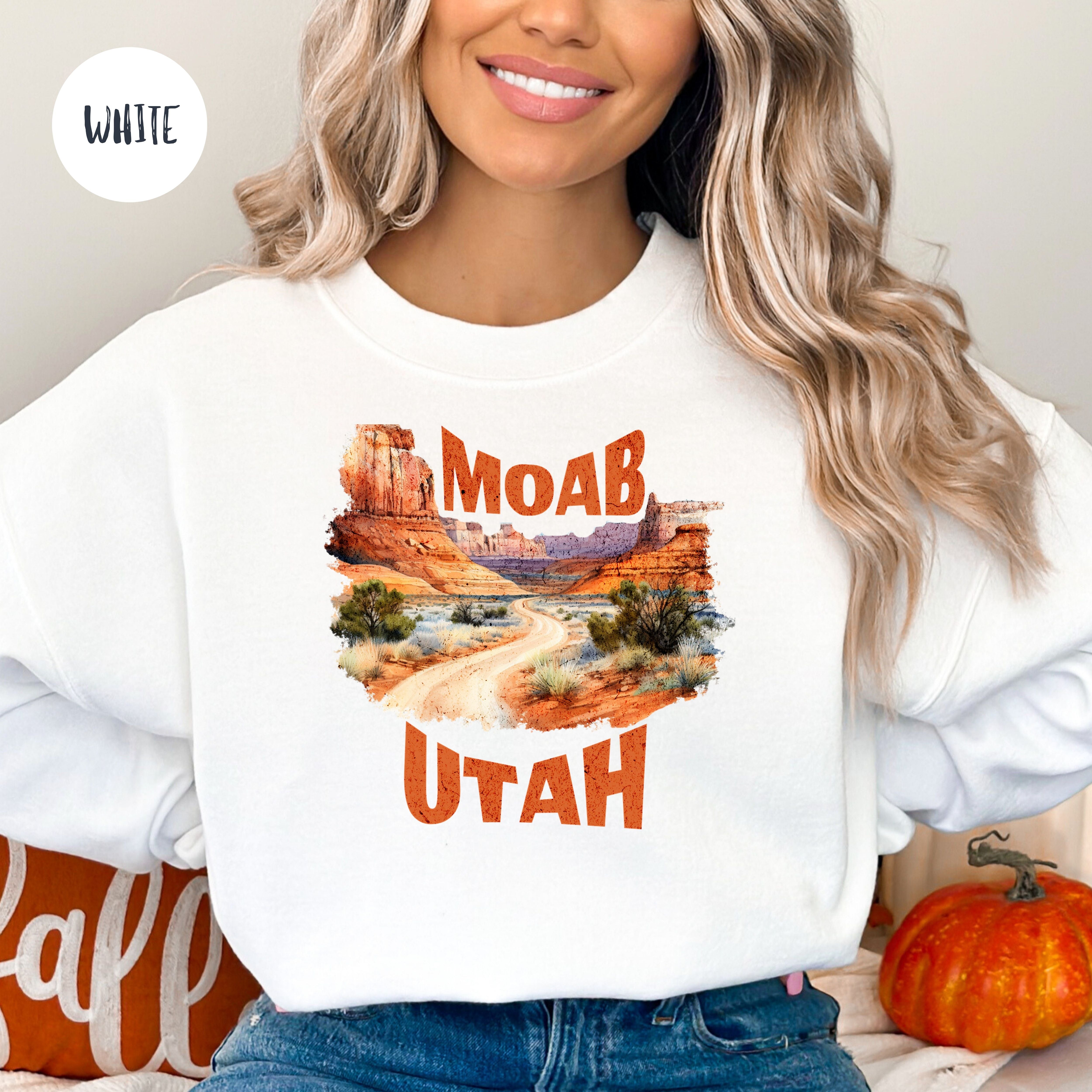 Moab Utah Grunge Style Sweatshirt