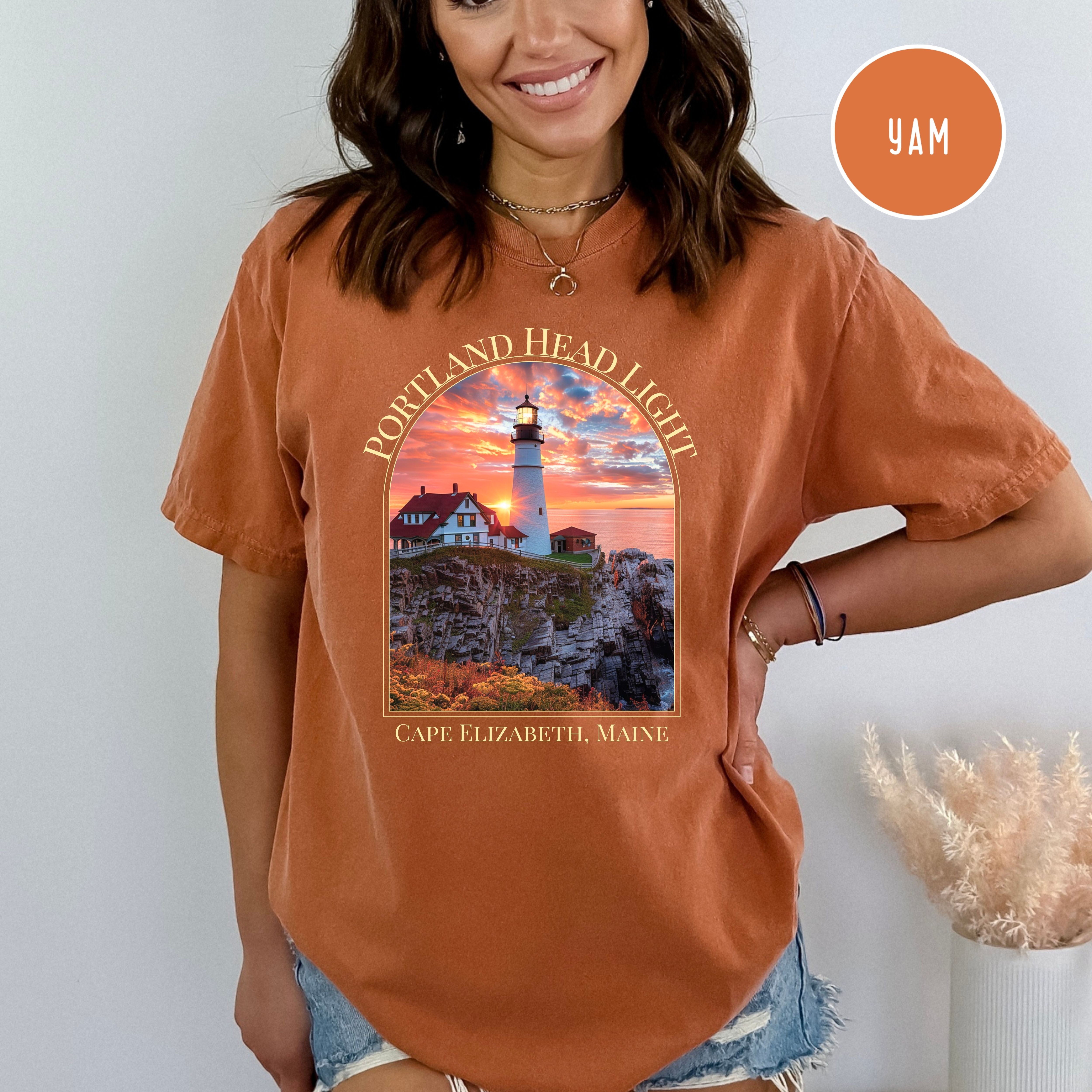 Portland Head Light Cape Elizabeth Maine Comfort Colors® Tee