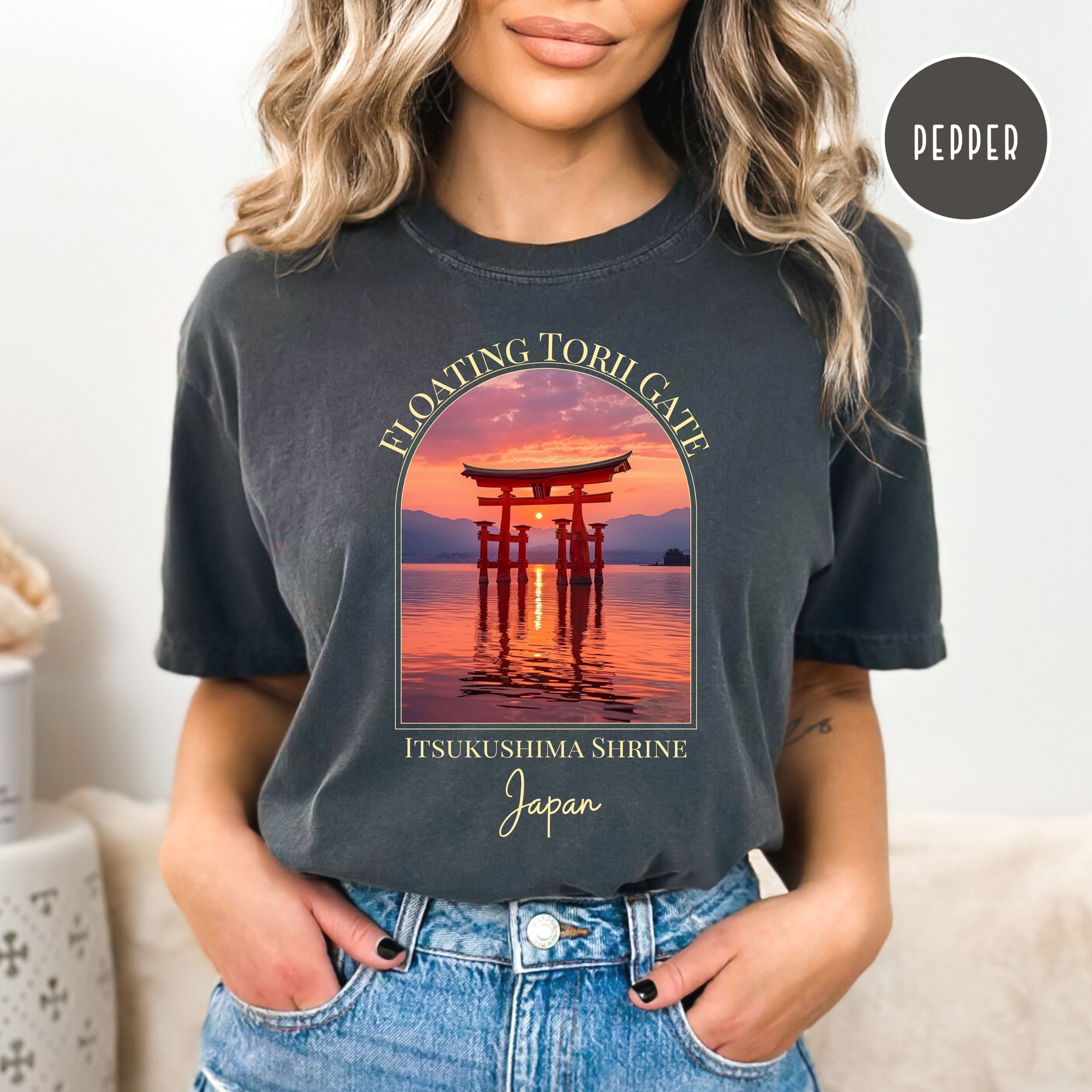 Floating Torii Gate Miyajima Shrine Comfort Colors® Tee