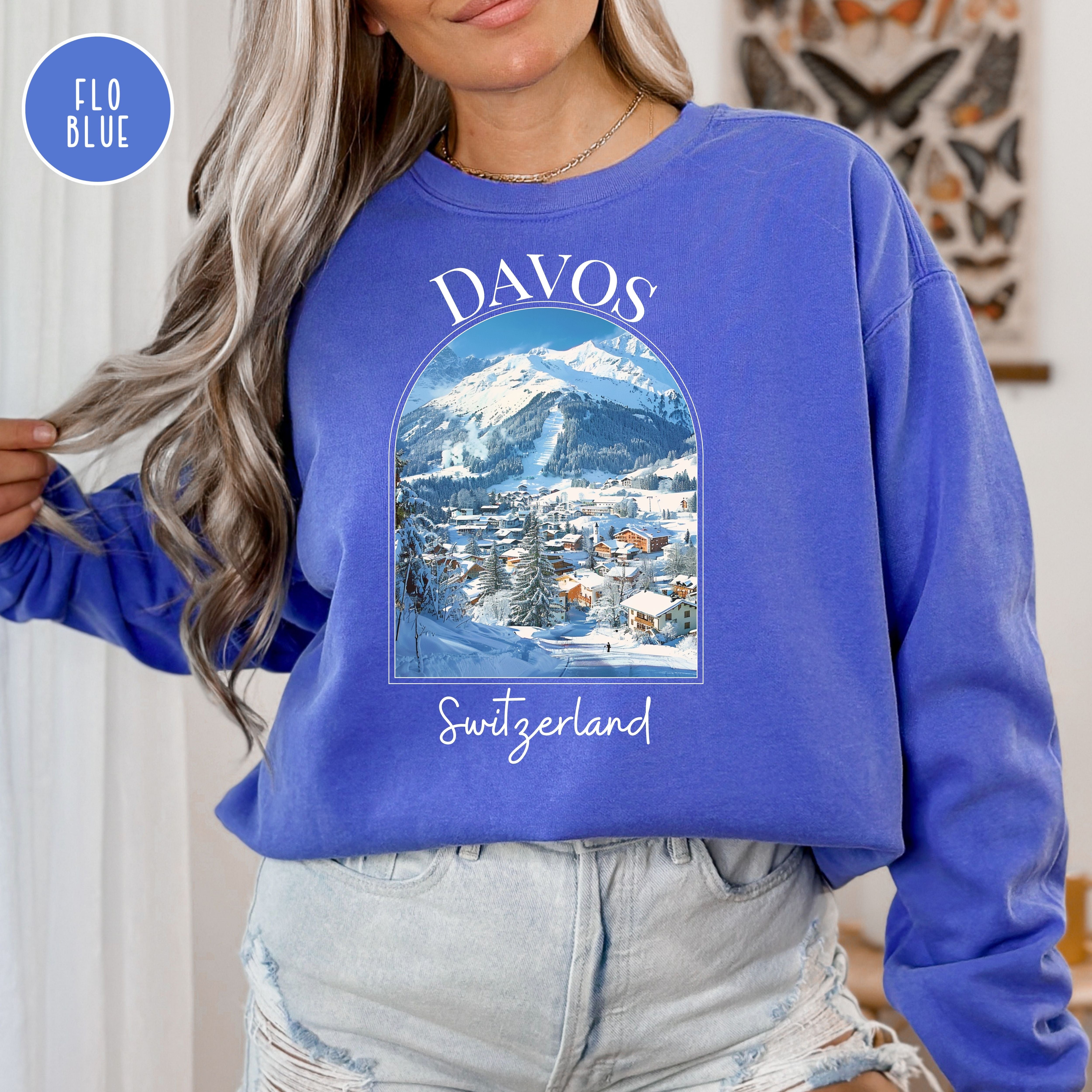 Davos Switzerland Comfort Colors® Sweatshirt