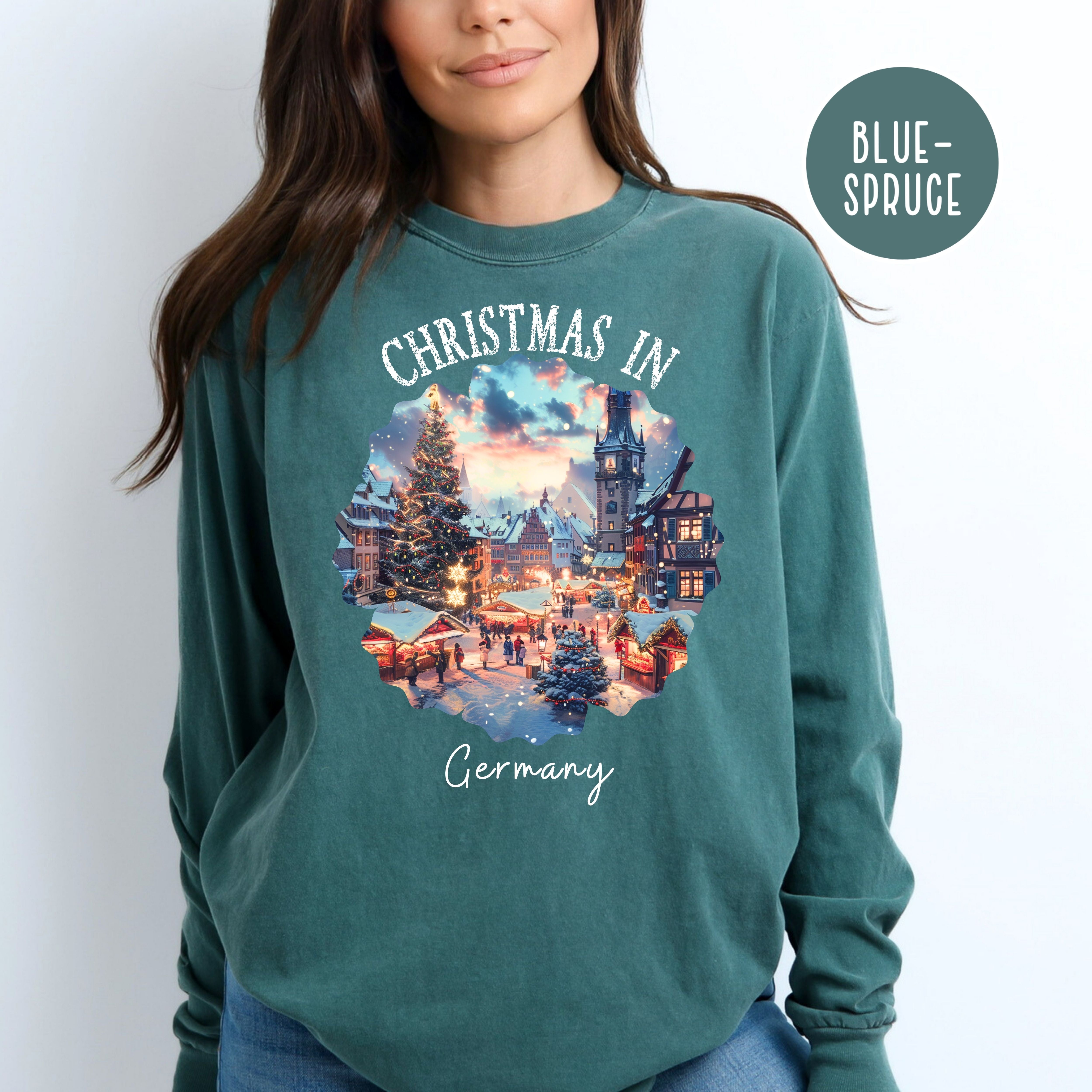 Christmas in Germany Comfort Colors® Long Sleeve Tee