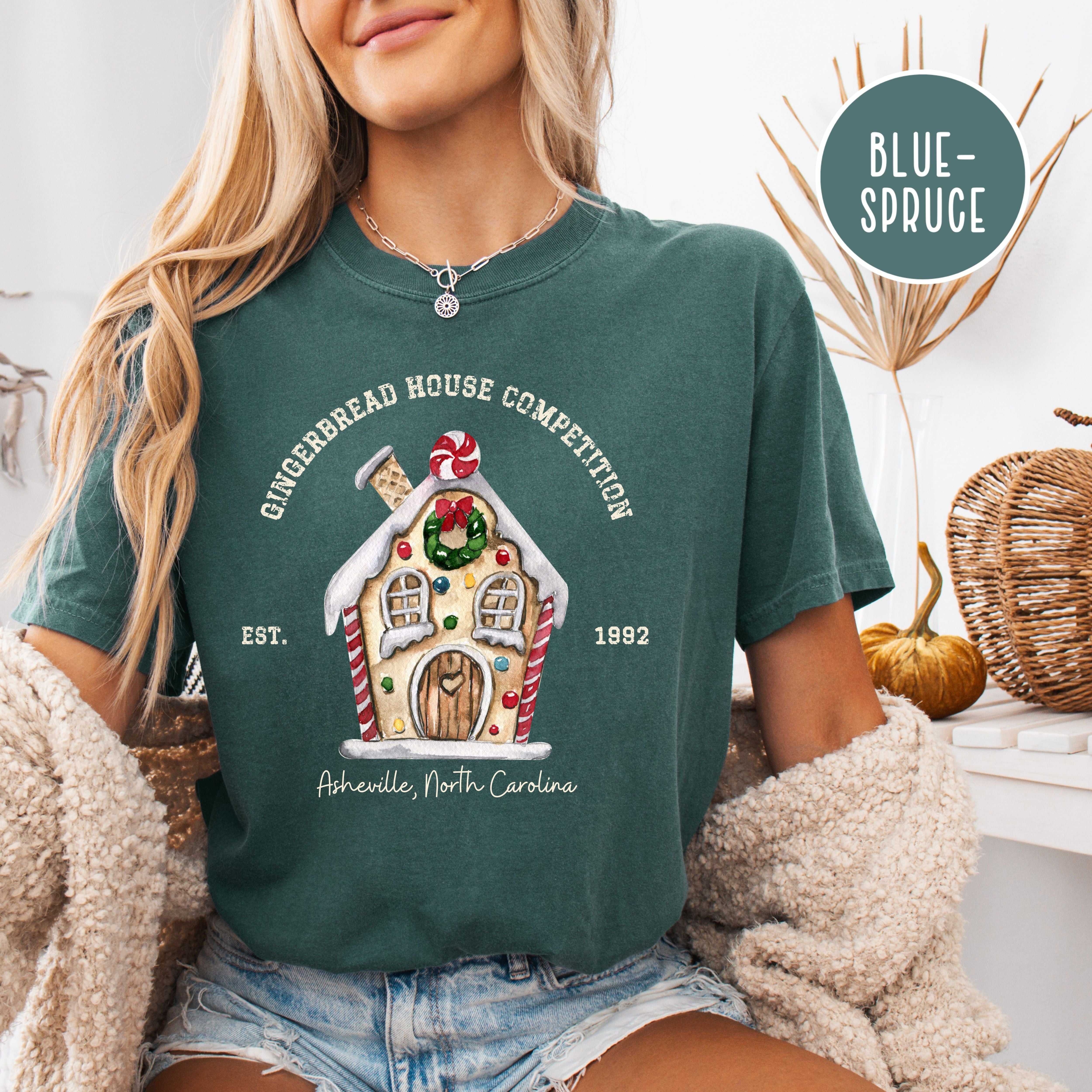 Asheville North Carolina Gingerbread House Competition Comfort Colors® Tee