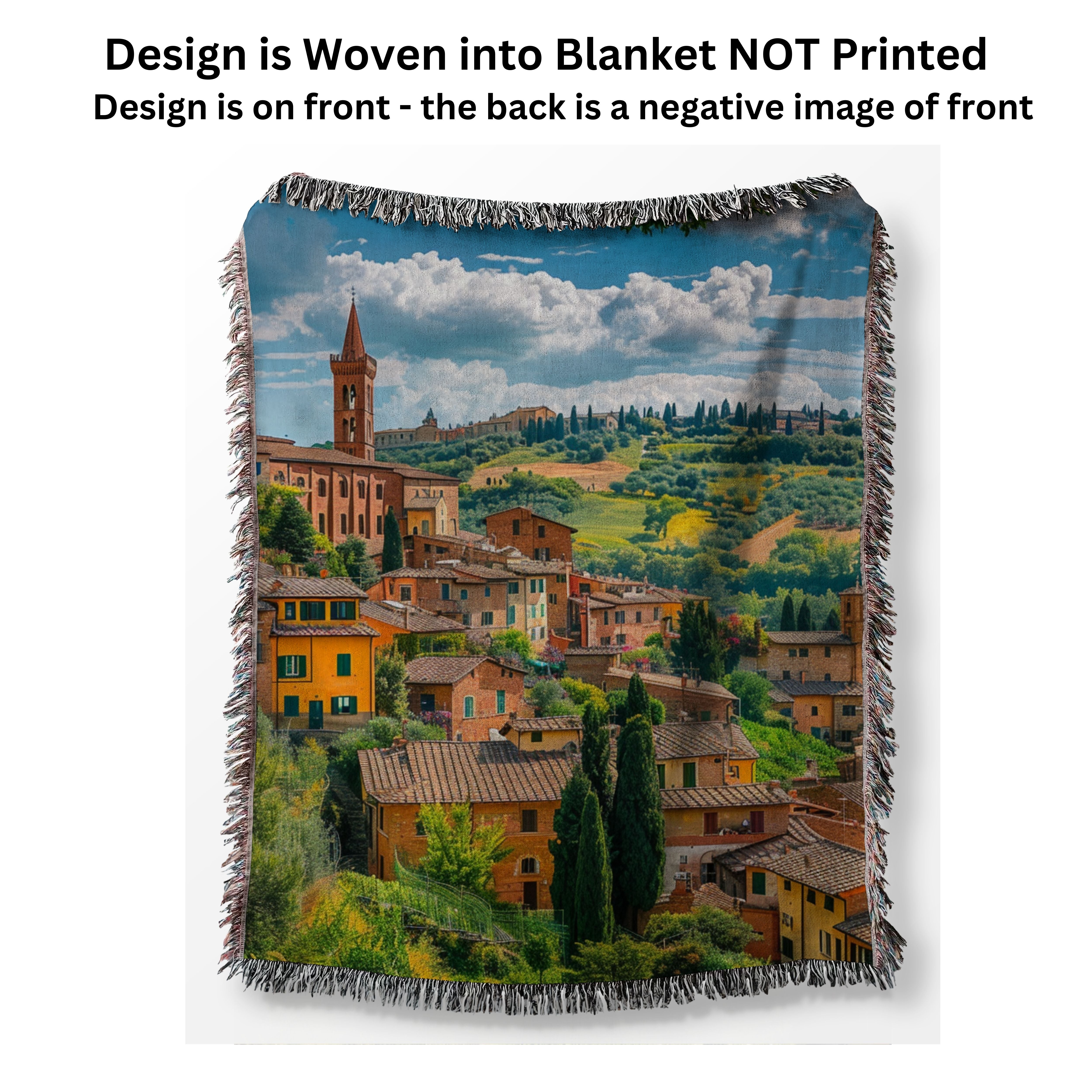 Siena Tuscany Italy Woven Throw Blanket