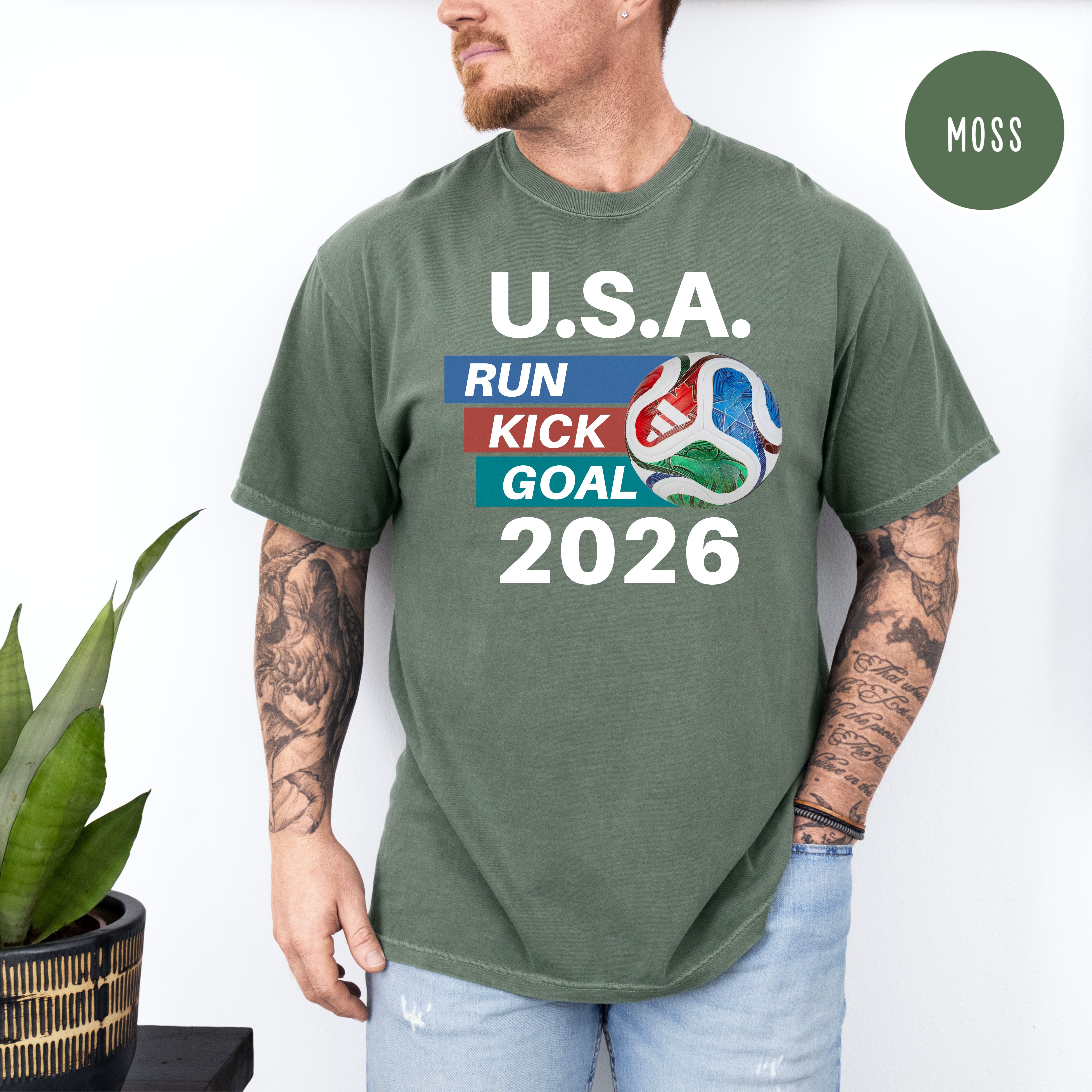 Soccer 2026 Comfort Colors T-Shirt, Soccer USA, Soccer Fan Gift Shirt