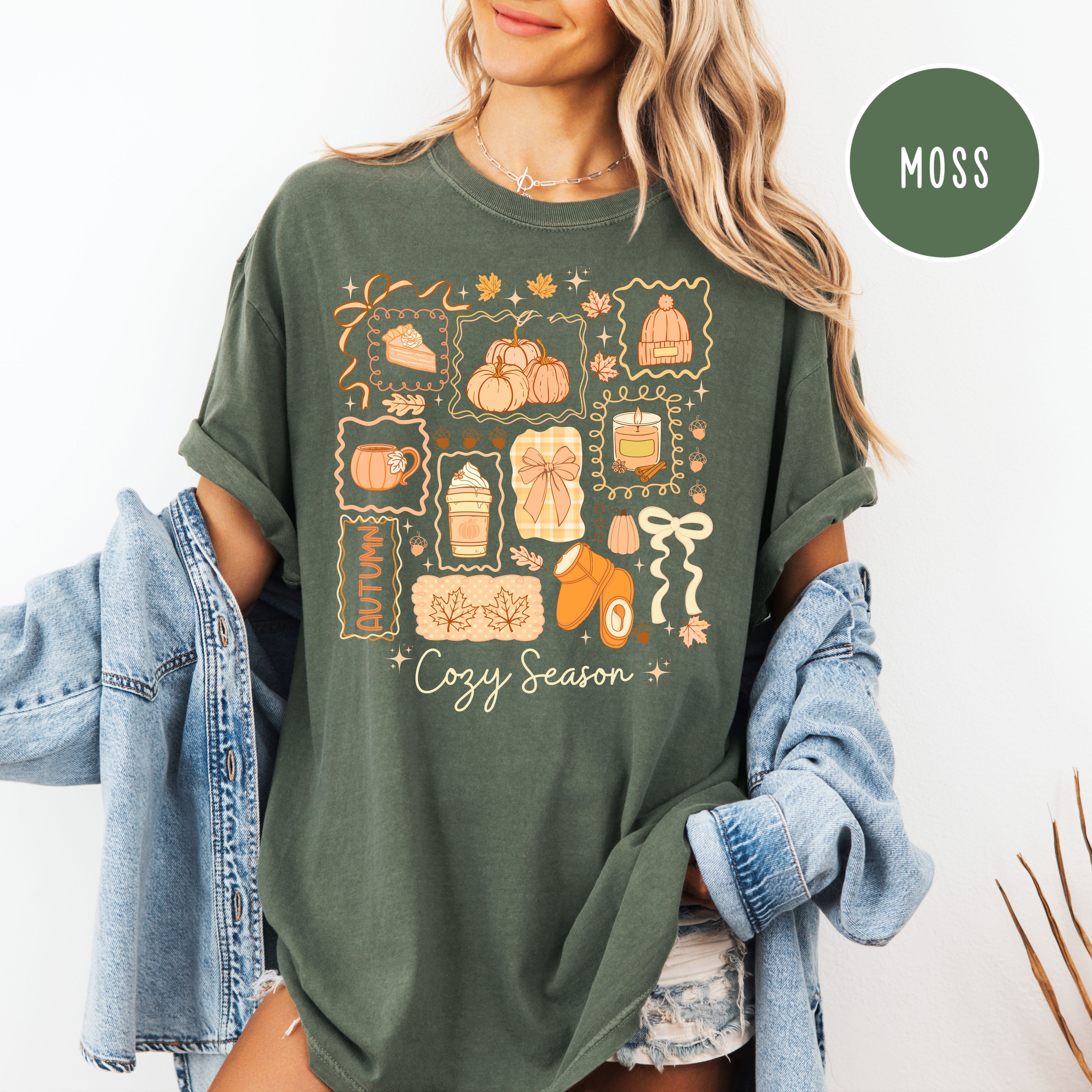 Cozy Season Autumn Comfort Colors Fall Shirt